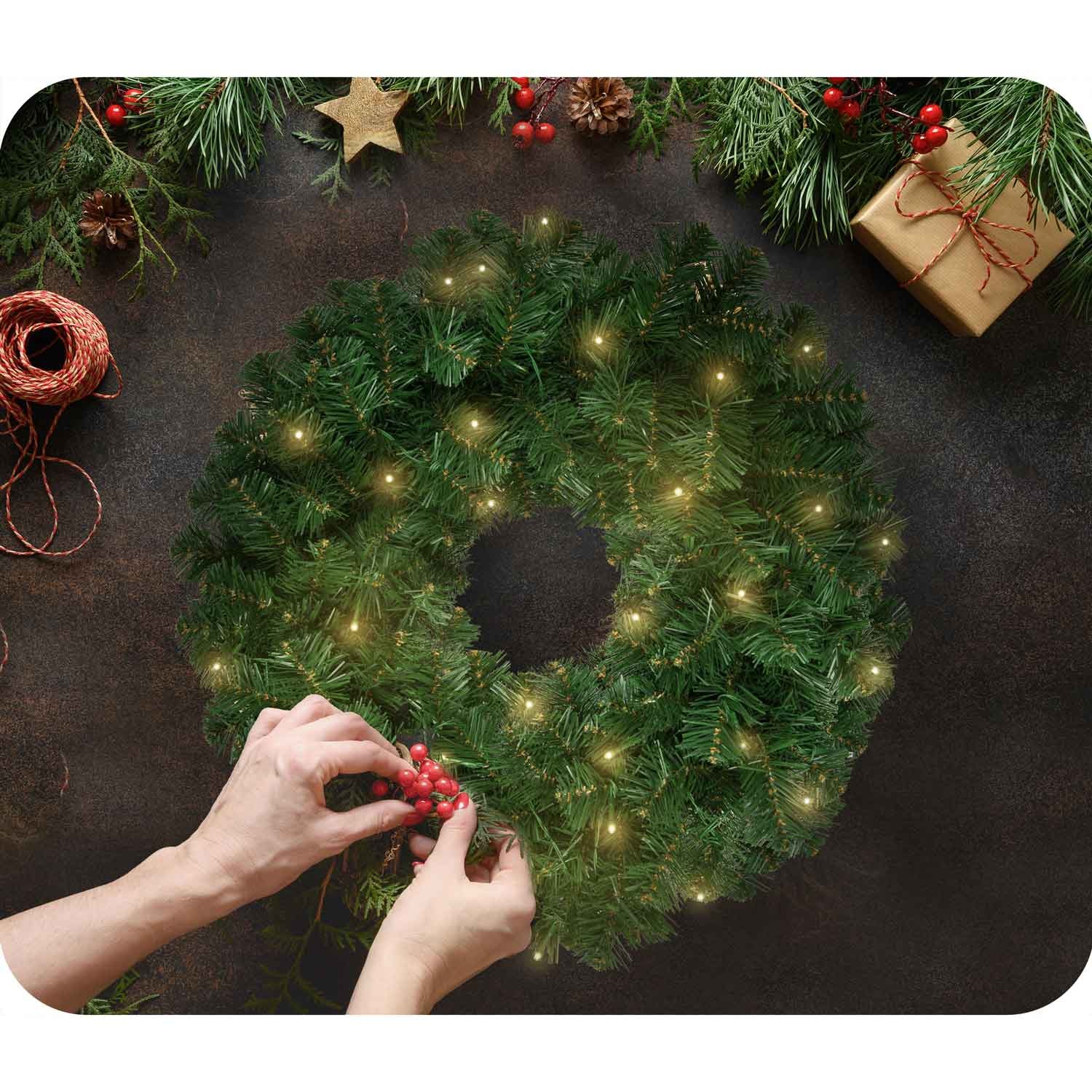 Jõulukaunistus 50 cm LED-tuledega Plonos 4839 - Image 2