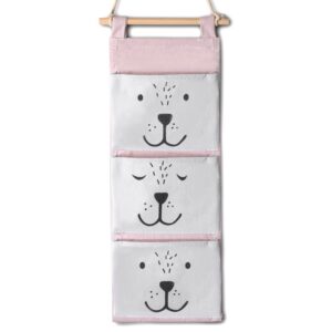 Nukido rippuv mänguasjade korraldaja - roosa