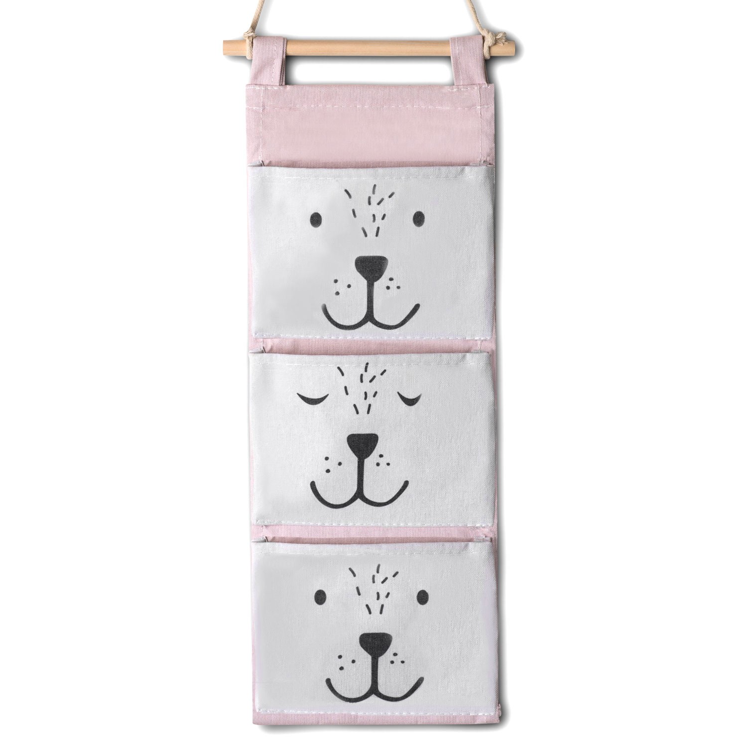 Nukido rippuv mänguasjade korraldaja - roosa