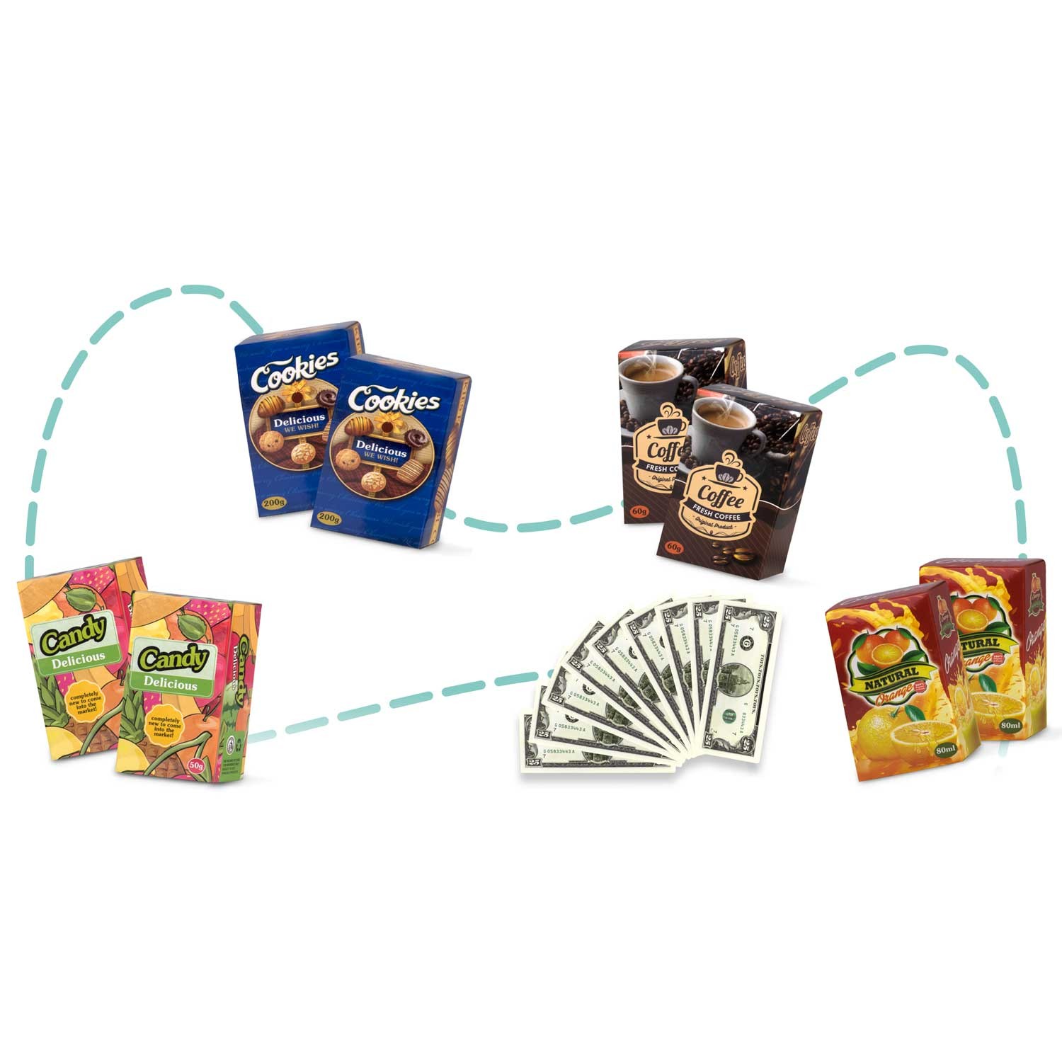 Ricokids 773401 roosa ostukäru - Image 4