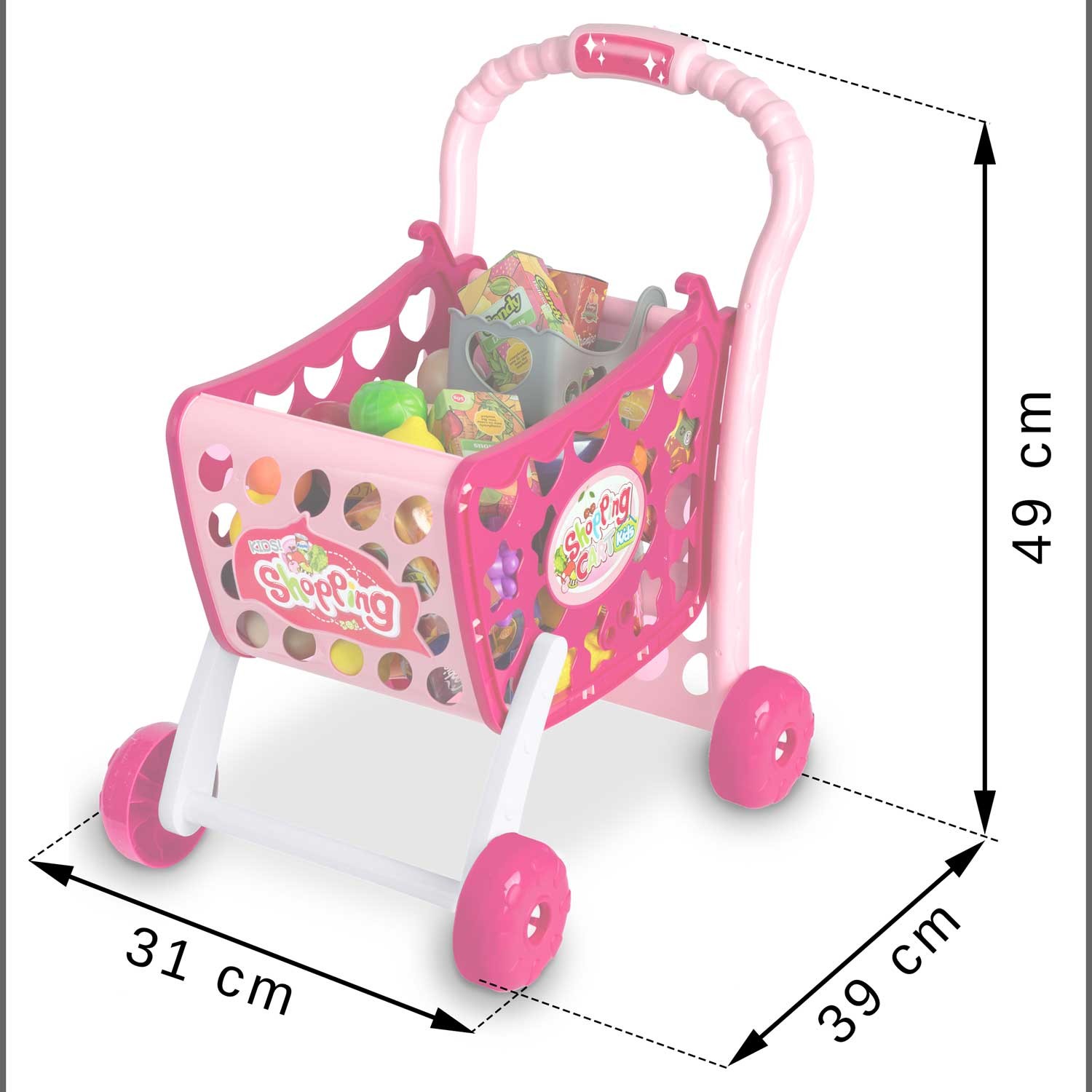 Ricokids 773401 roosa ostukäru - Image 8