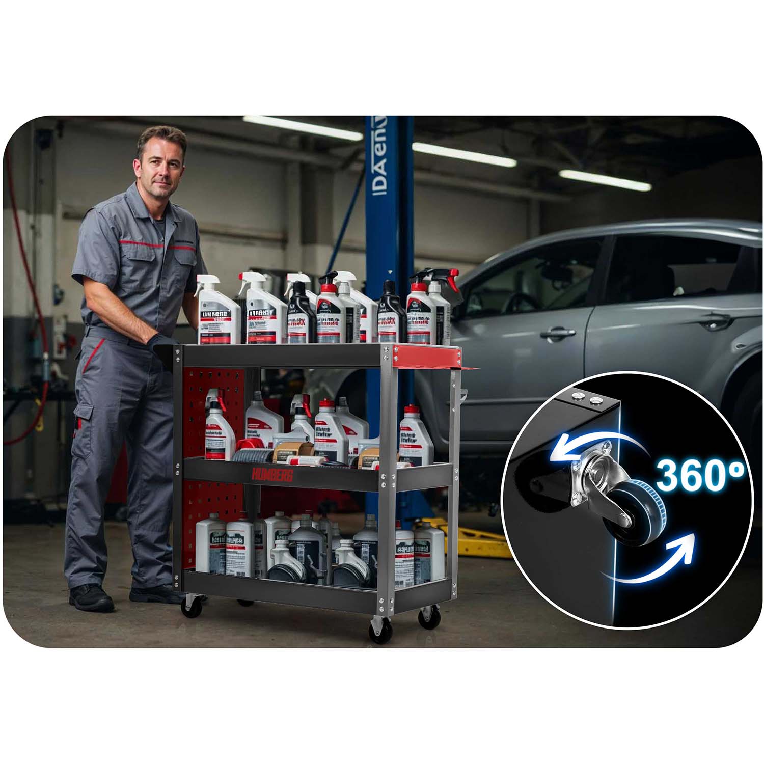 Humberg HM-515 töökoja tööriistakäru - Image 13