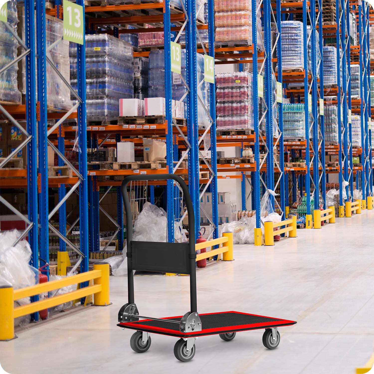 HM-506 must ja punane platvormtranspordikäru - Image 12