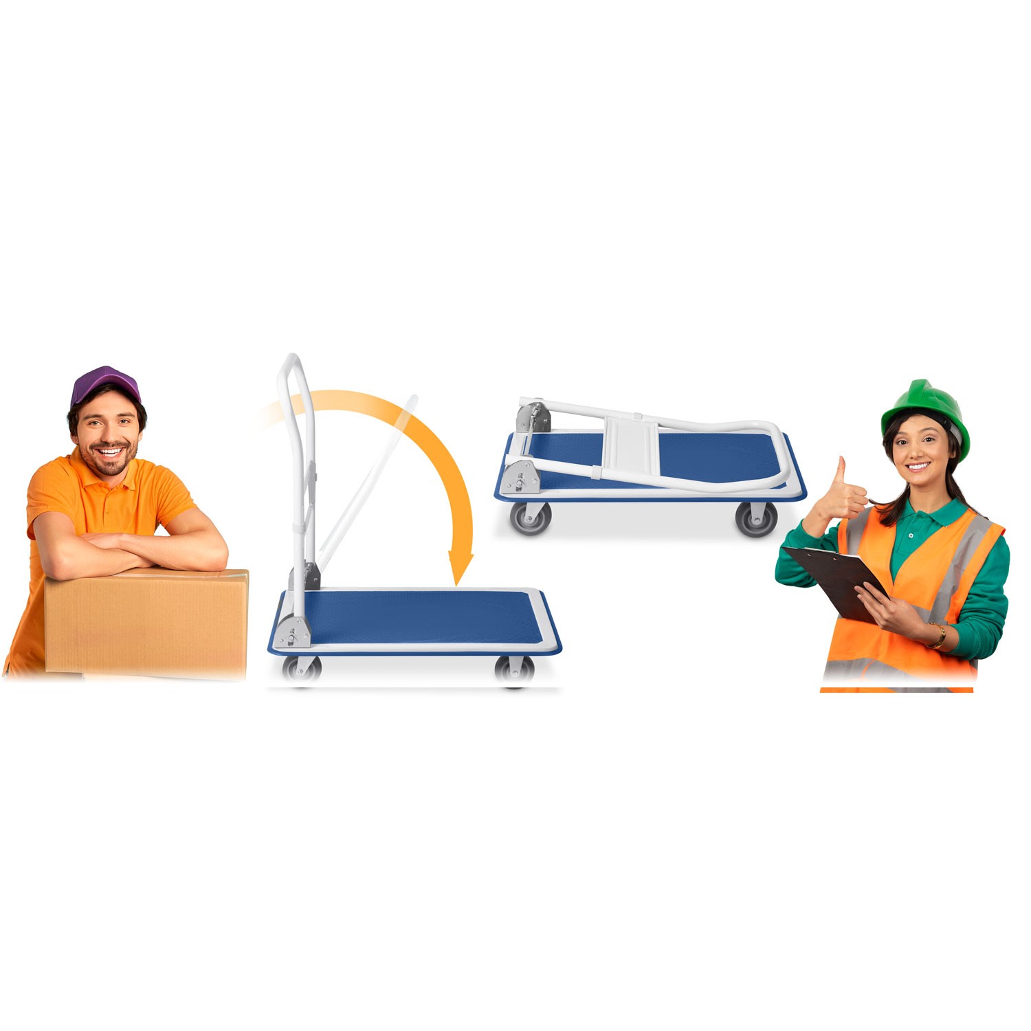 HM-505 käsikäru, valge ja sinine - Image 10