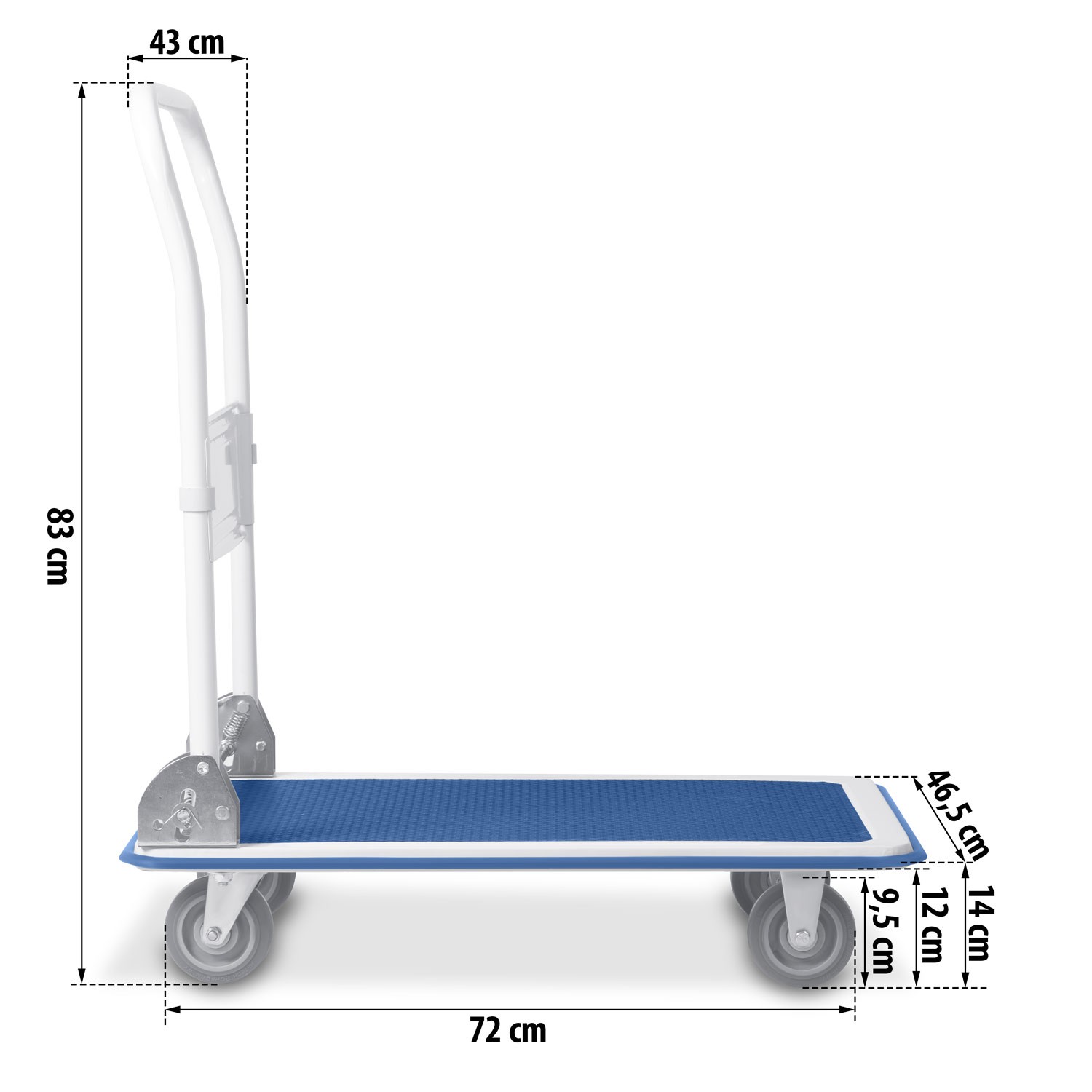 HM-505 käsikäru, valge ja sinine - Image 6