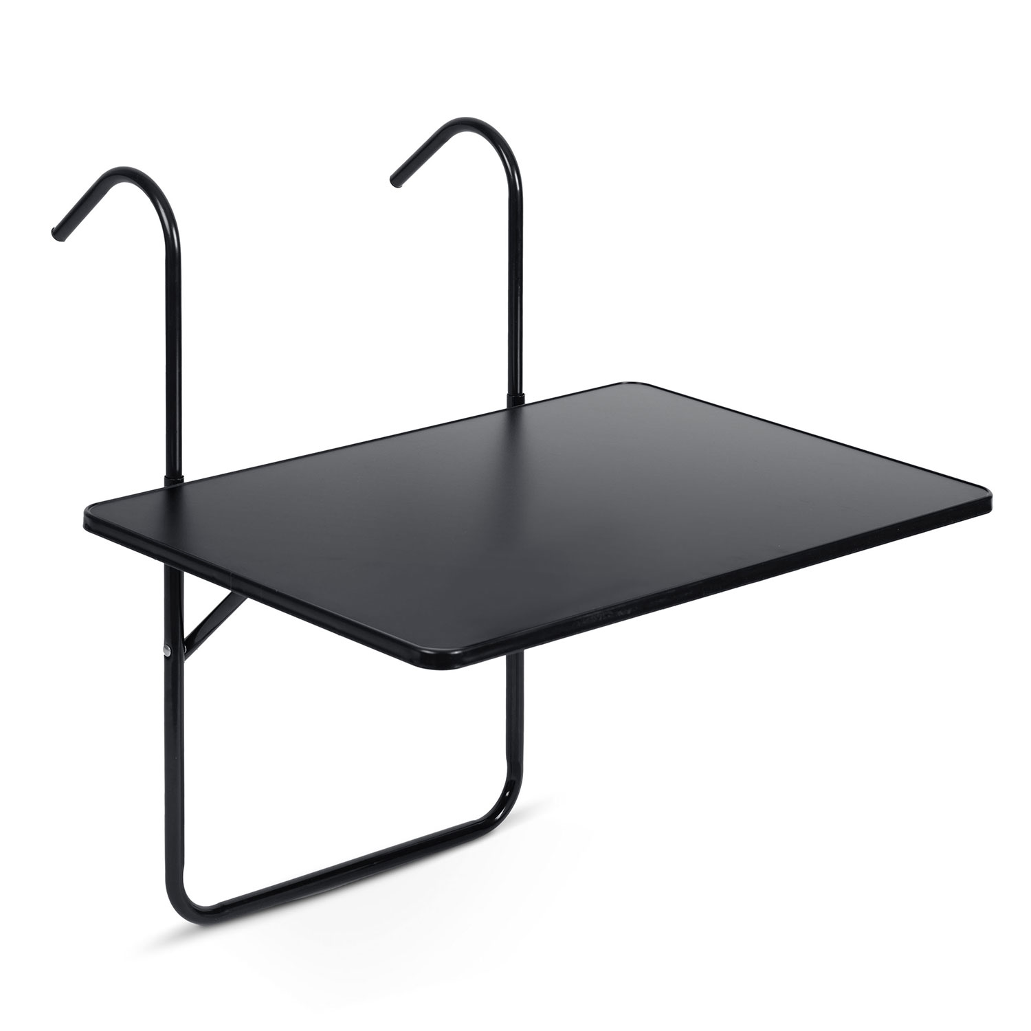 Vastupidav rõdulaud 60x43cm kokkupandav Sofotel SO-982 must - Image 3