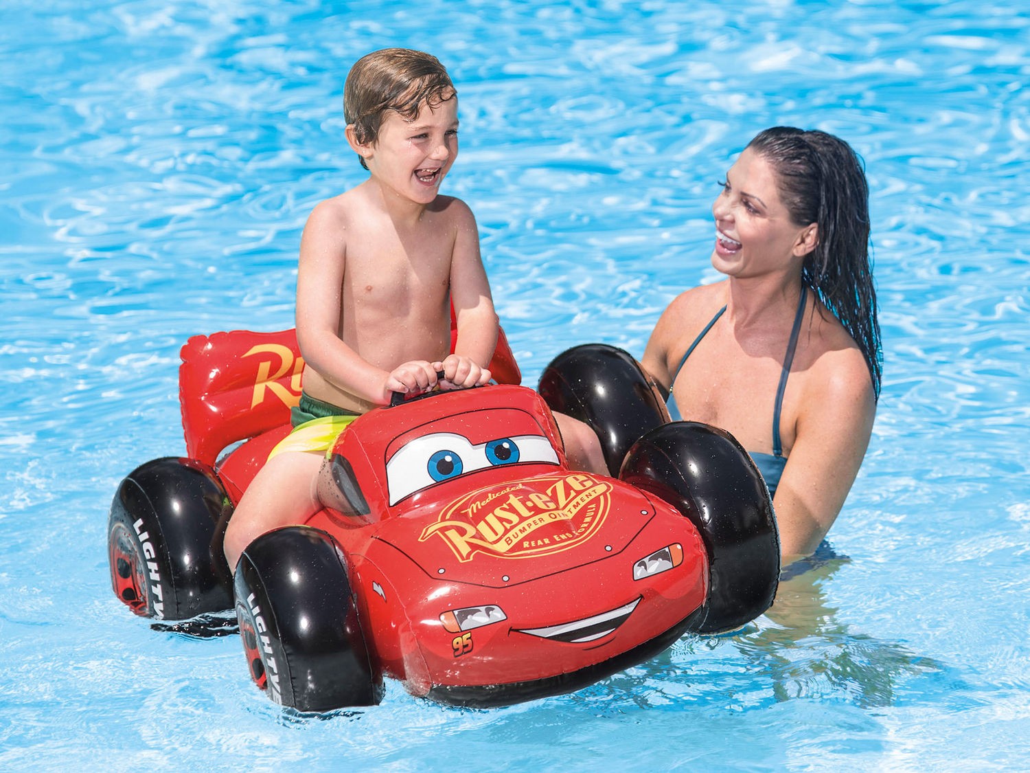 Täispuhutav ujumismänguasi "Autod" 109 x 84 cm INTEX 57516 - Image 2