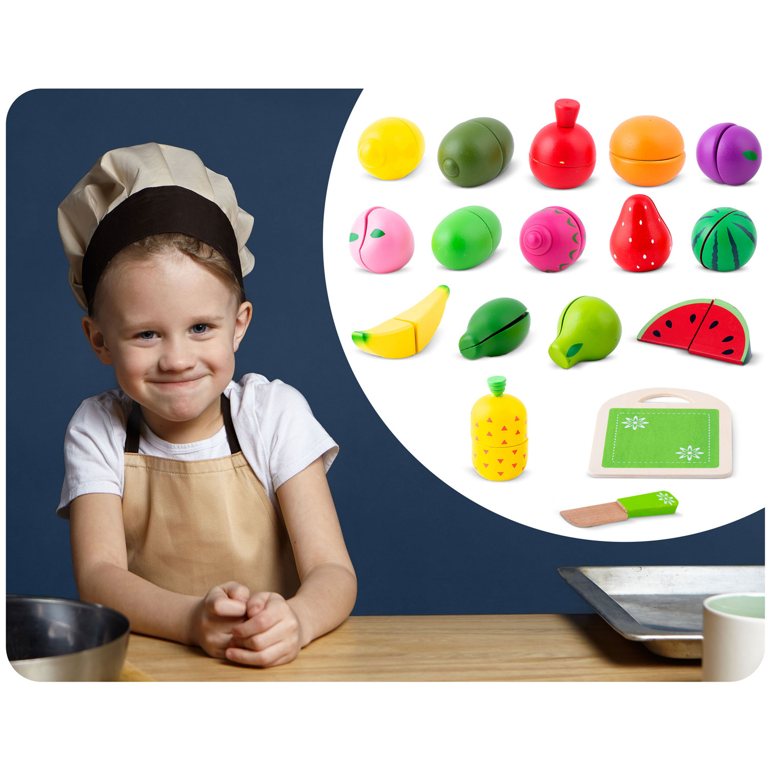 Puidust puuviljamänguasi lõikamiseks RK-872 Ricokids - Image 11