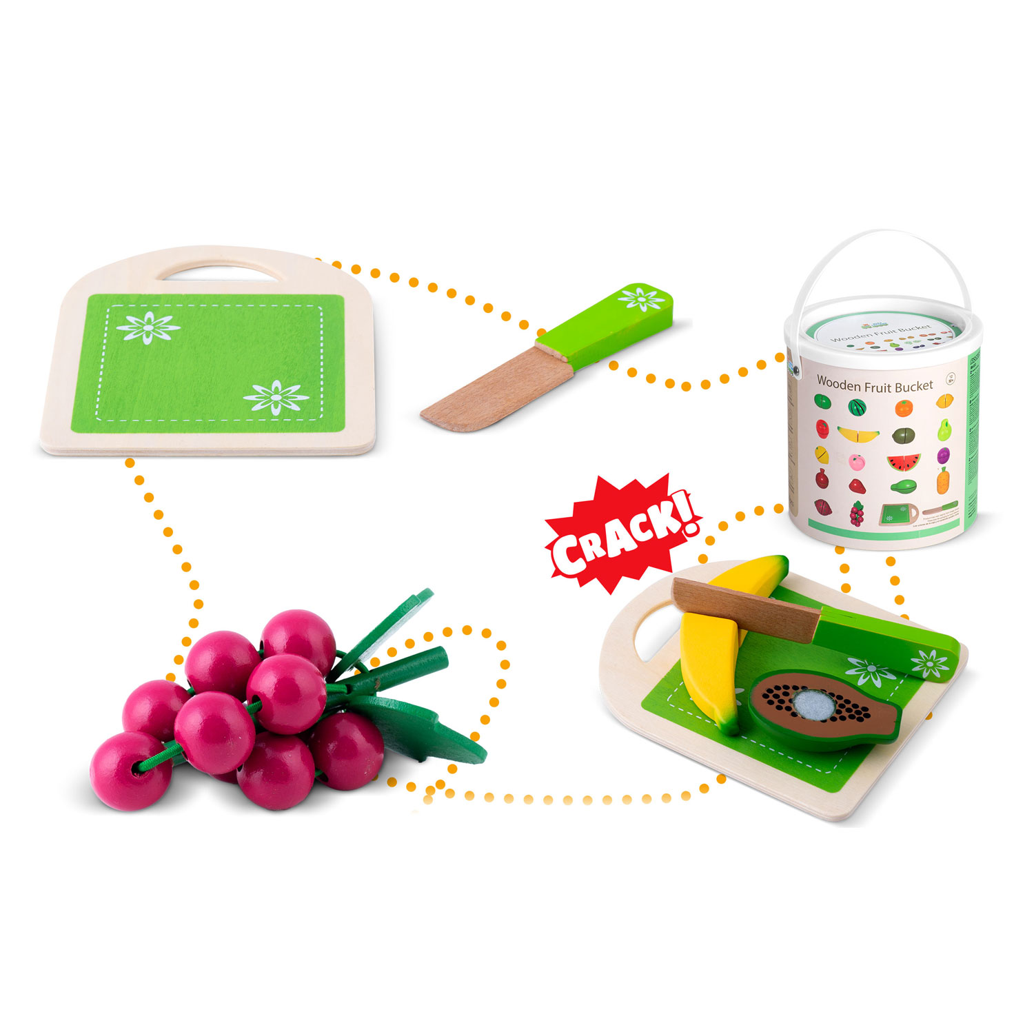 Puidust puuviljamänguasi lõikamiseks RK-872 Ricokids - Image 4