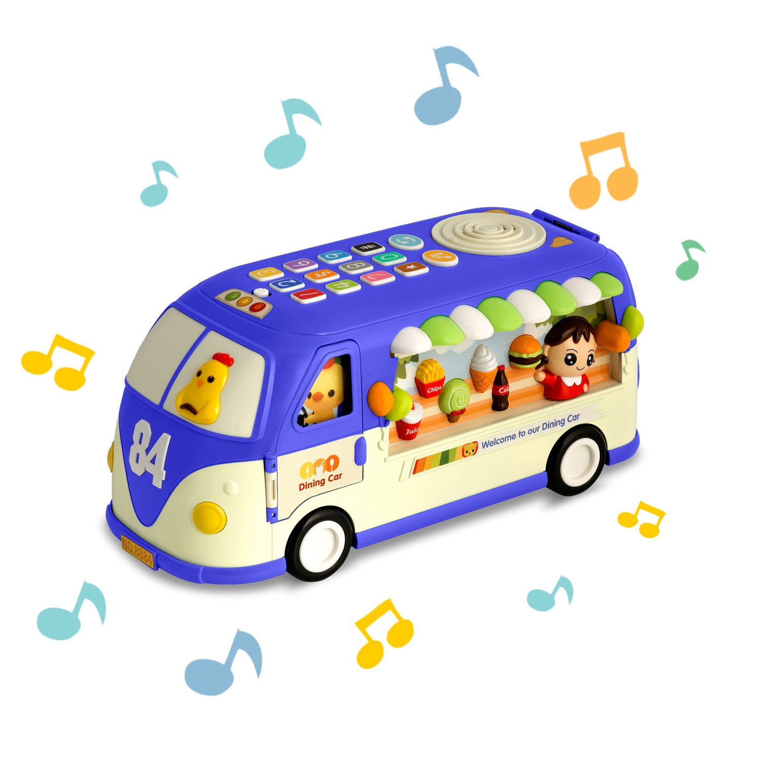 Hariv mänguasi RK-741 Ricokids Buss sinine - Image 6