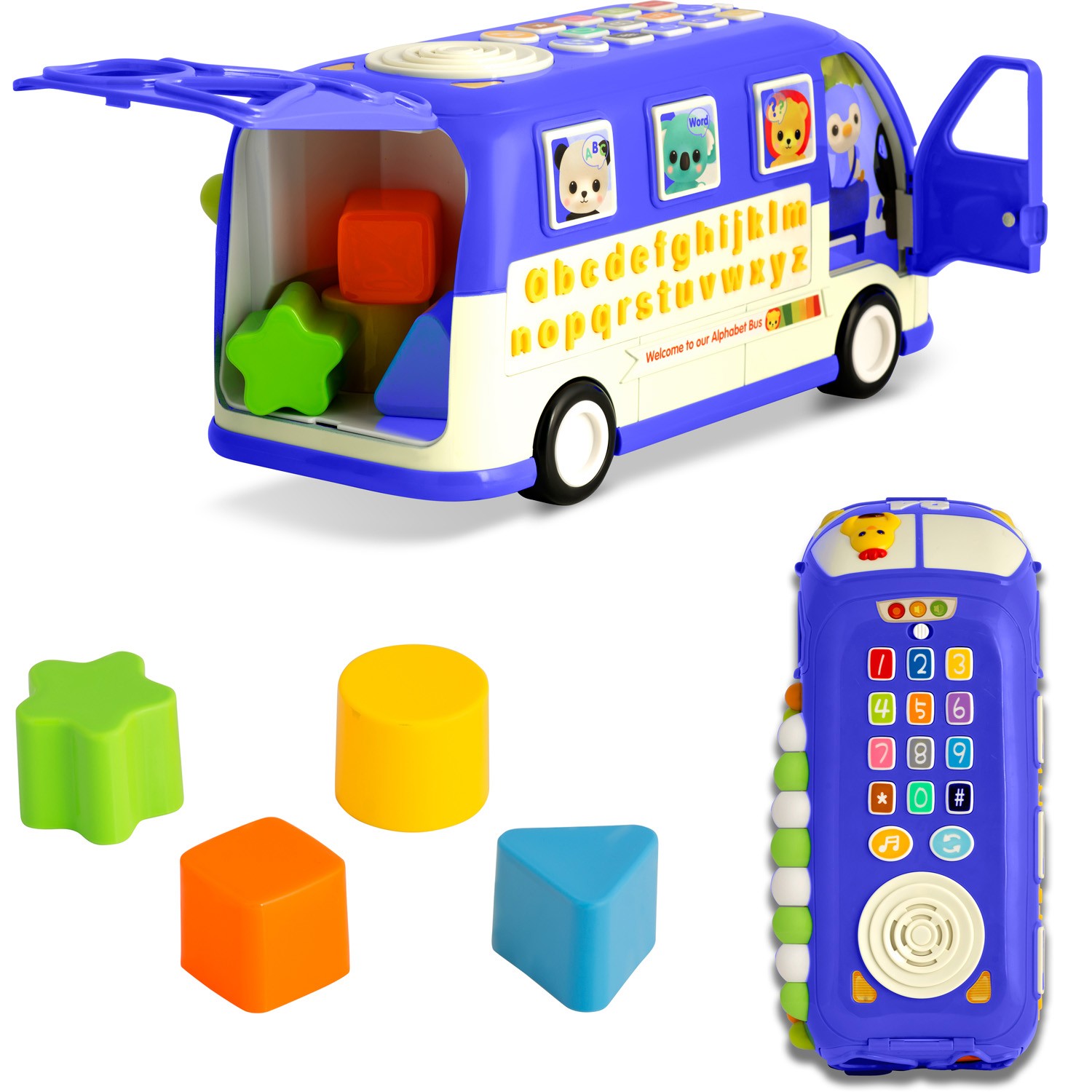 Hariv mänguasi RK-741 Ricokids Buss sinine - Image 8