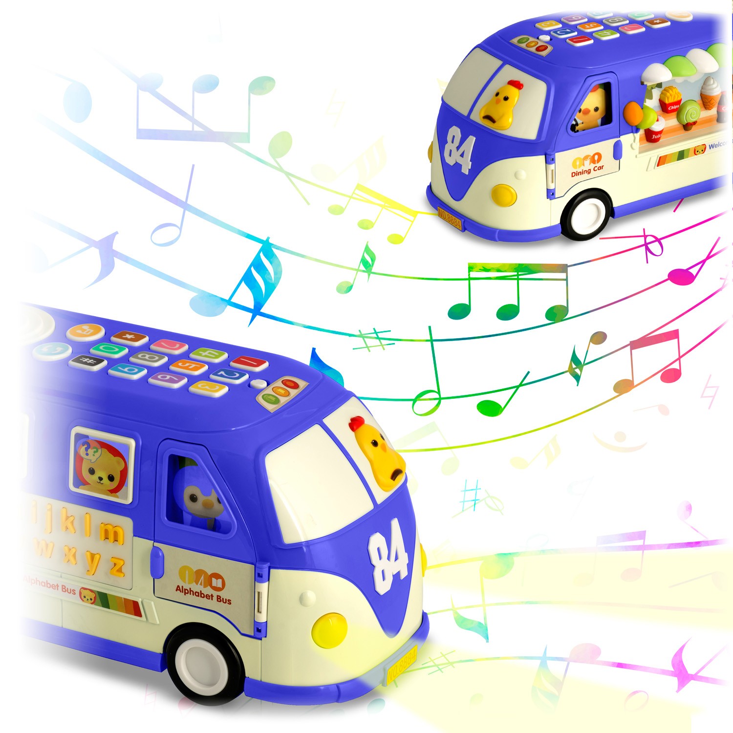 Hariv mänguasi RK-741 Ricokids Buss sinine - Image 11