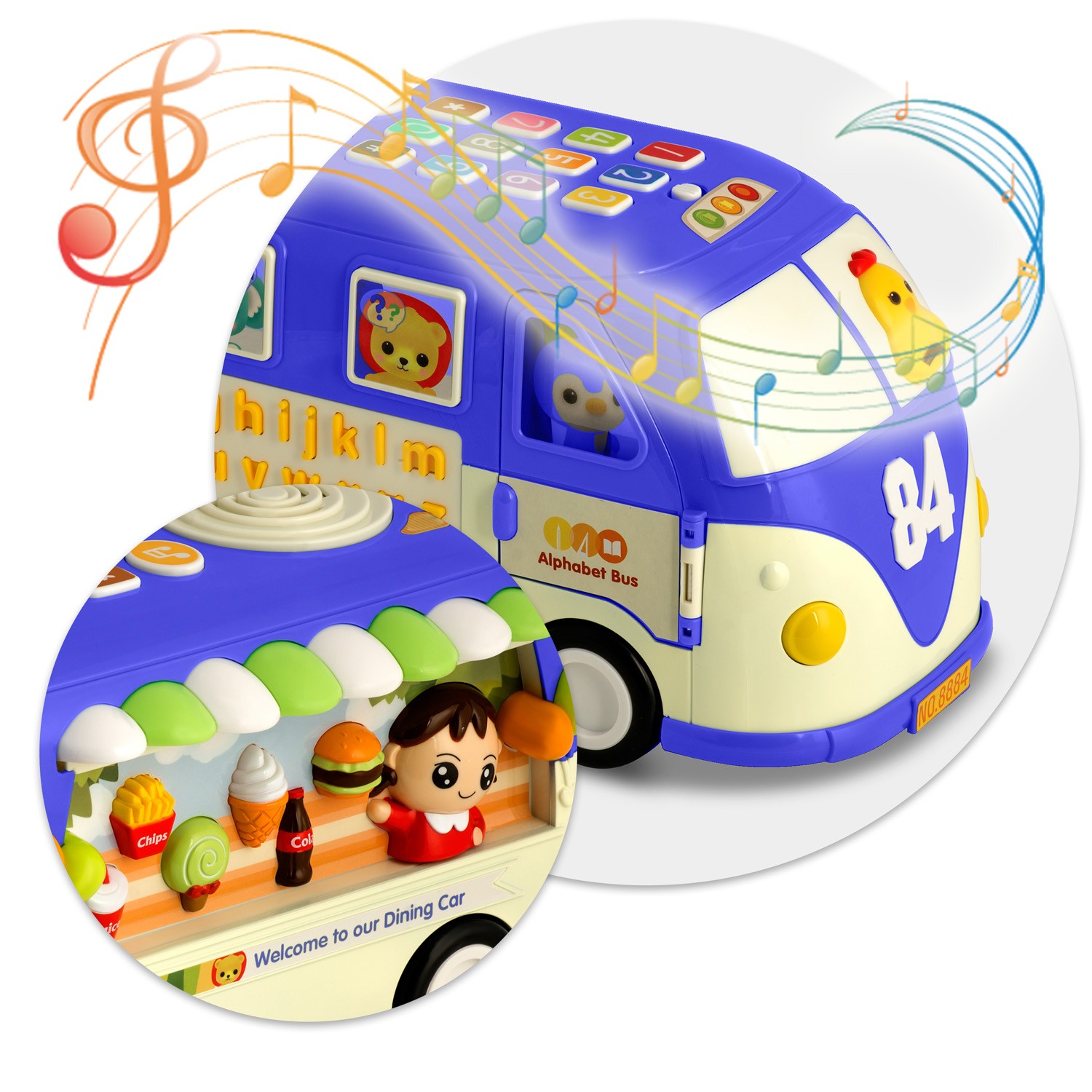 Hariv mänguasi RK-741 Ricokids Buss sinine - Image 12