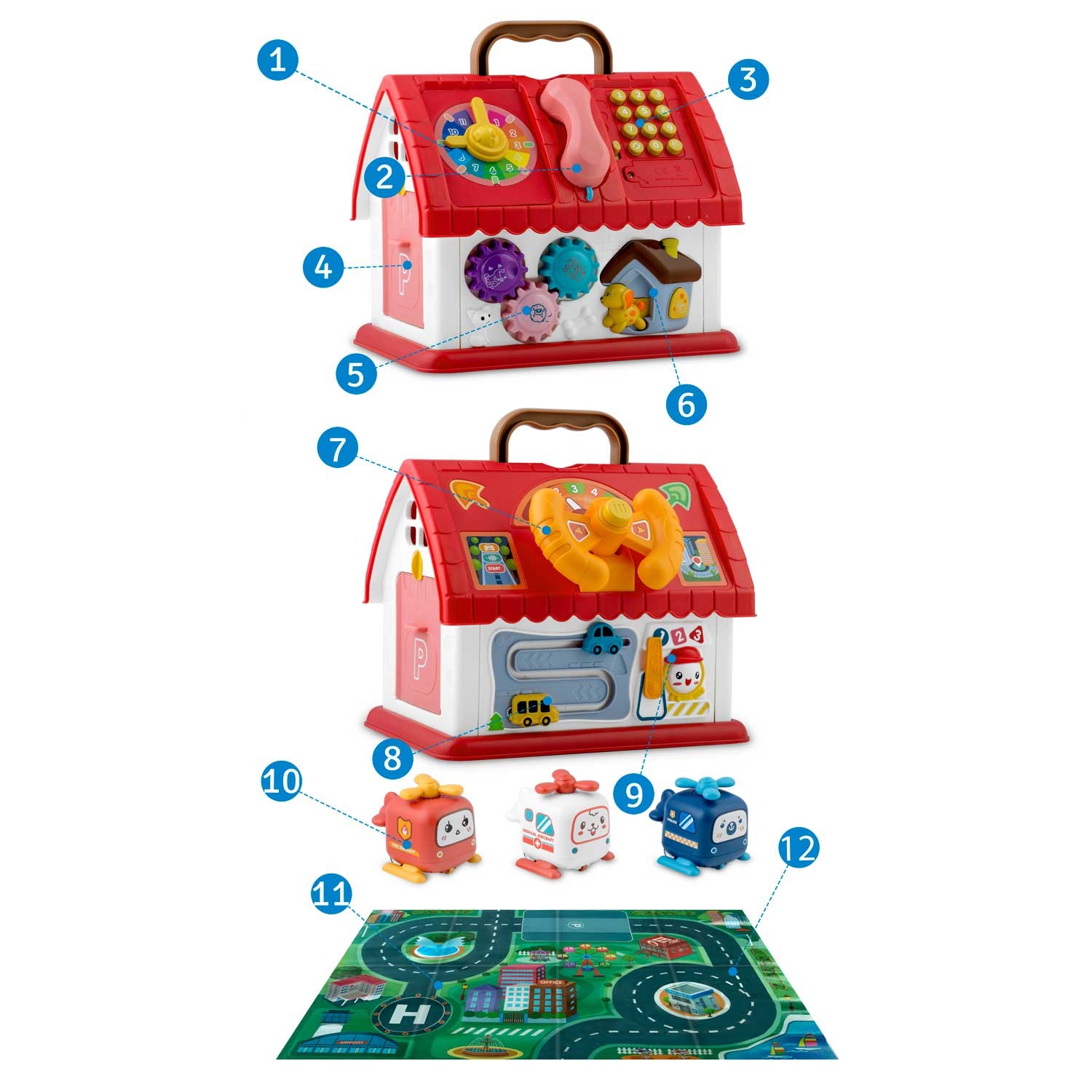 Hariv mängumaja telefoniga RK-754 Ricokids - Image 7