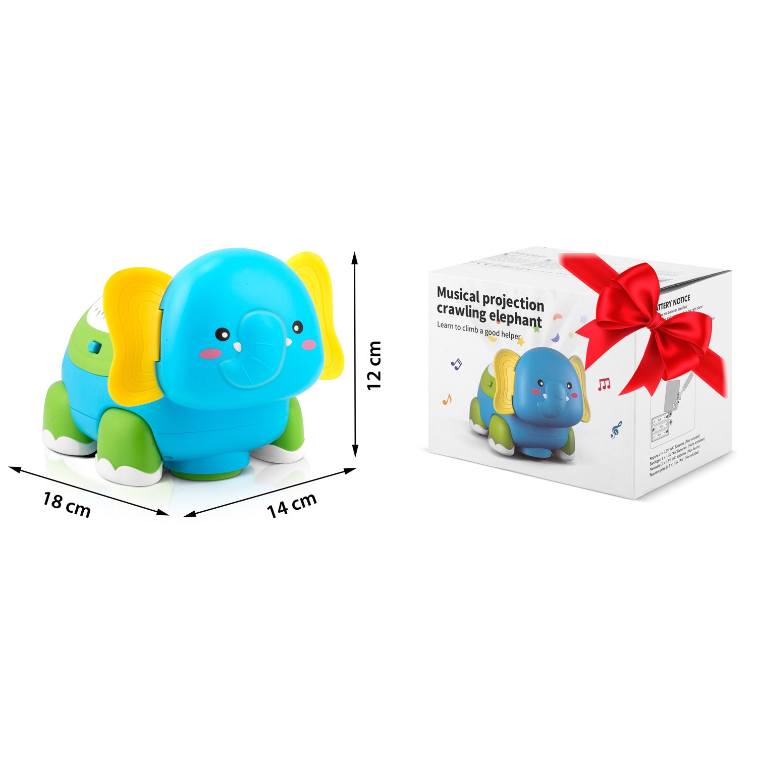 Hariv mänguasi interaktiivne elevant RK-755 Ricokids - Image 6