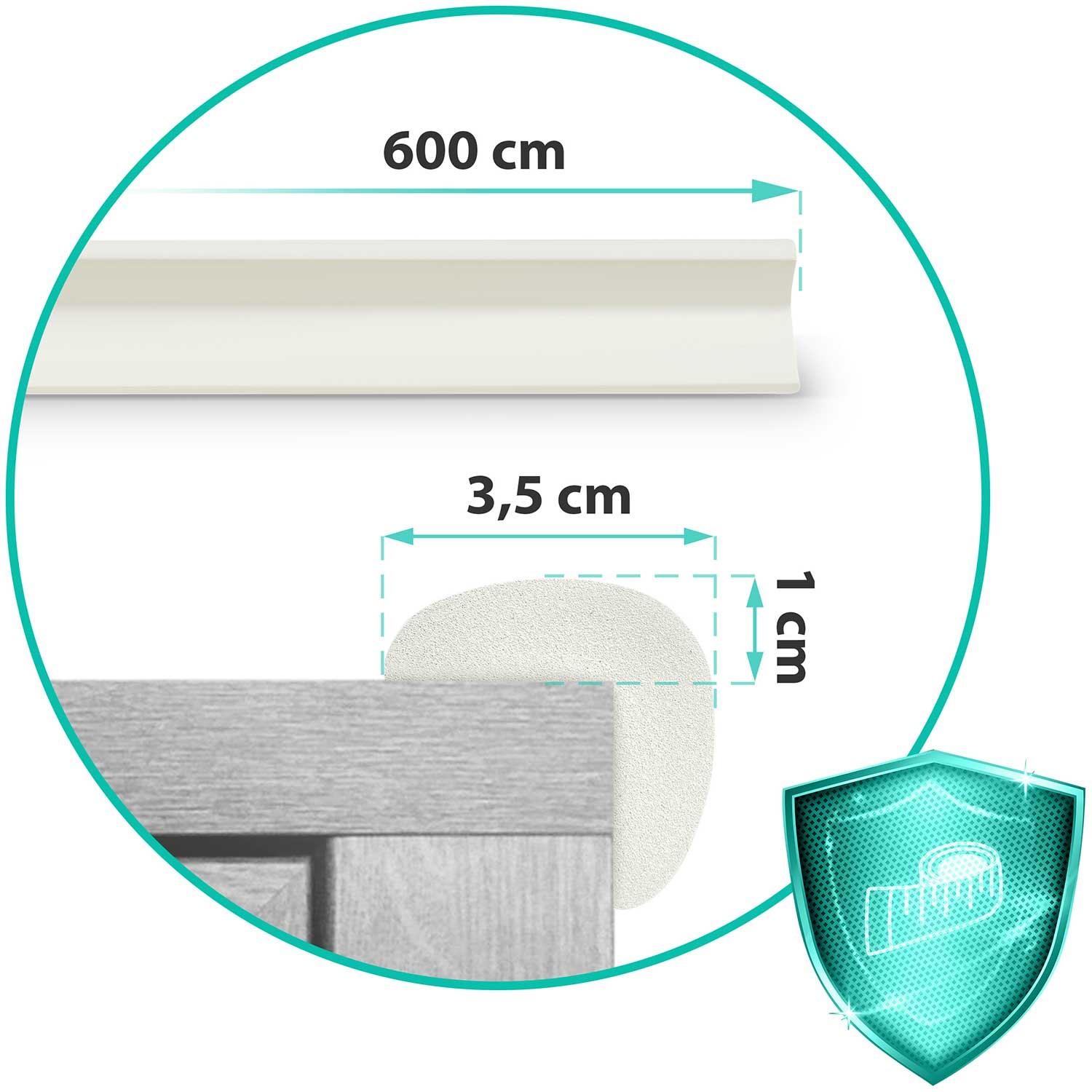 Ricokids 798710 vahtplastist turvateip valge 6 m - Image 8