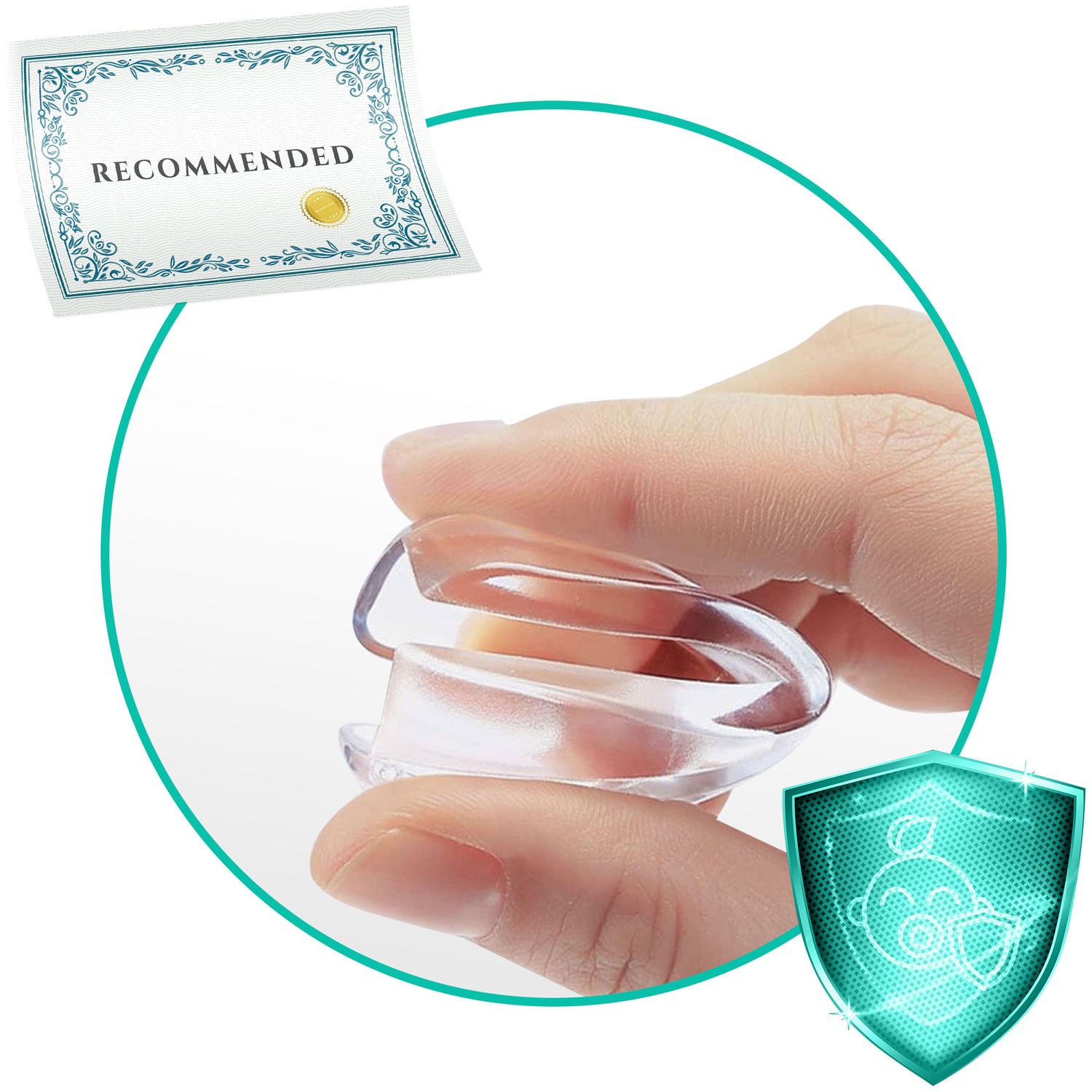 Ricokids 798400 nurgakaitsmed 10 tk läbipaistvad - Image 3