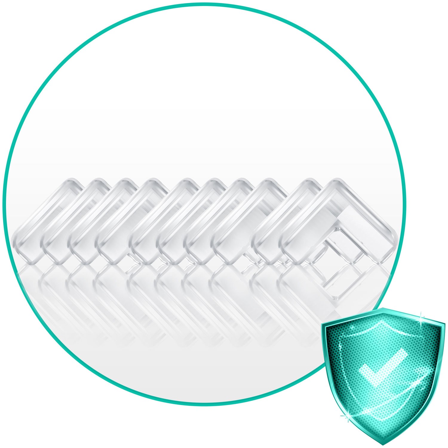 Ricokids 798400 nurgakaitsmed 10 tk läbipaistvad - Image 4