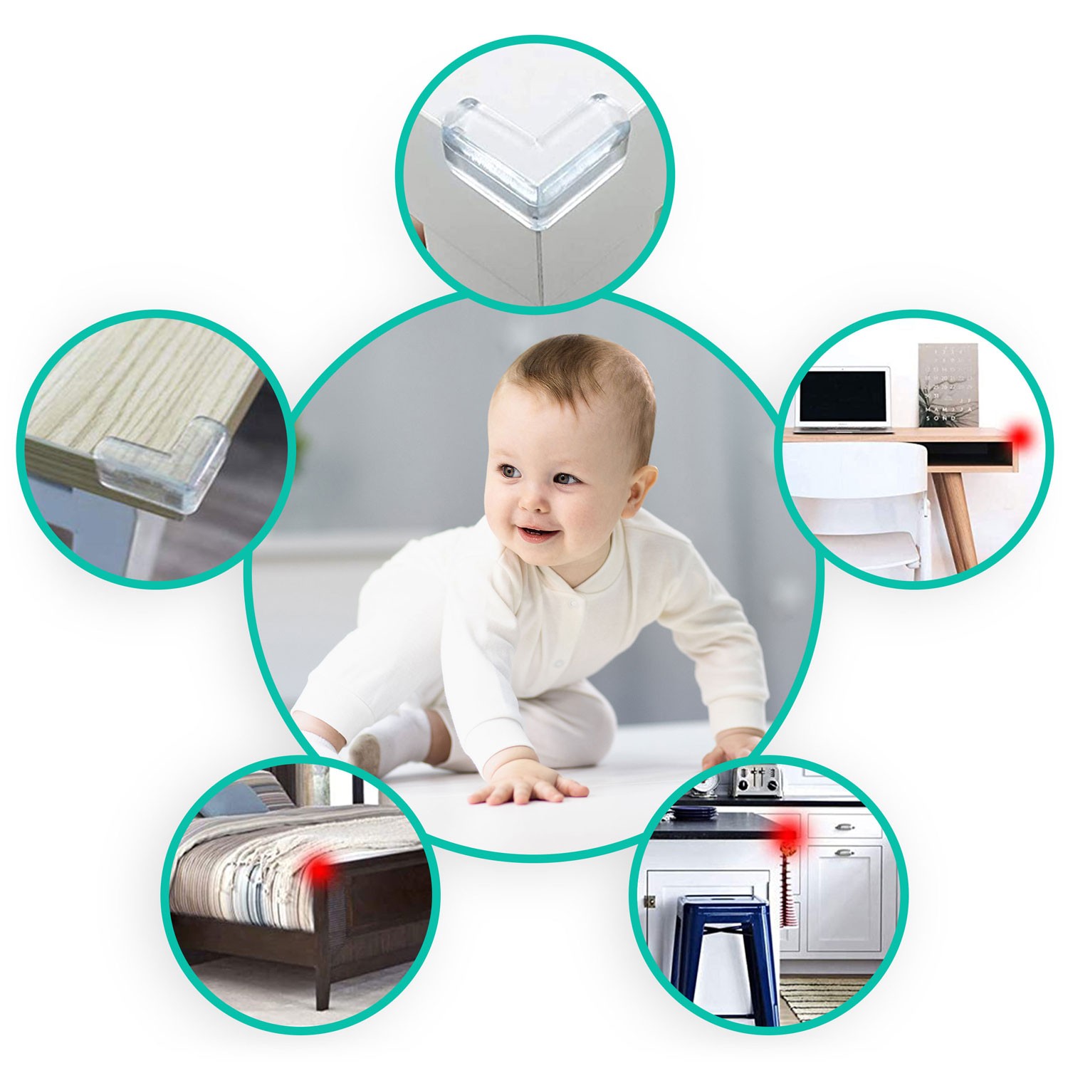 Ricokids 798400 nurgakaitsmed 10 tk läbipaistvad - Image 6