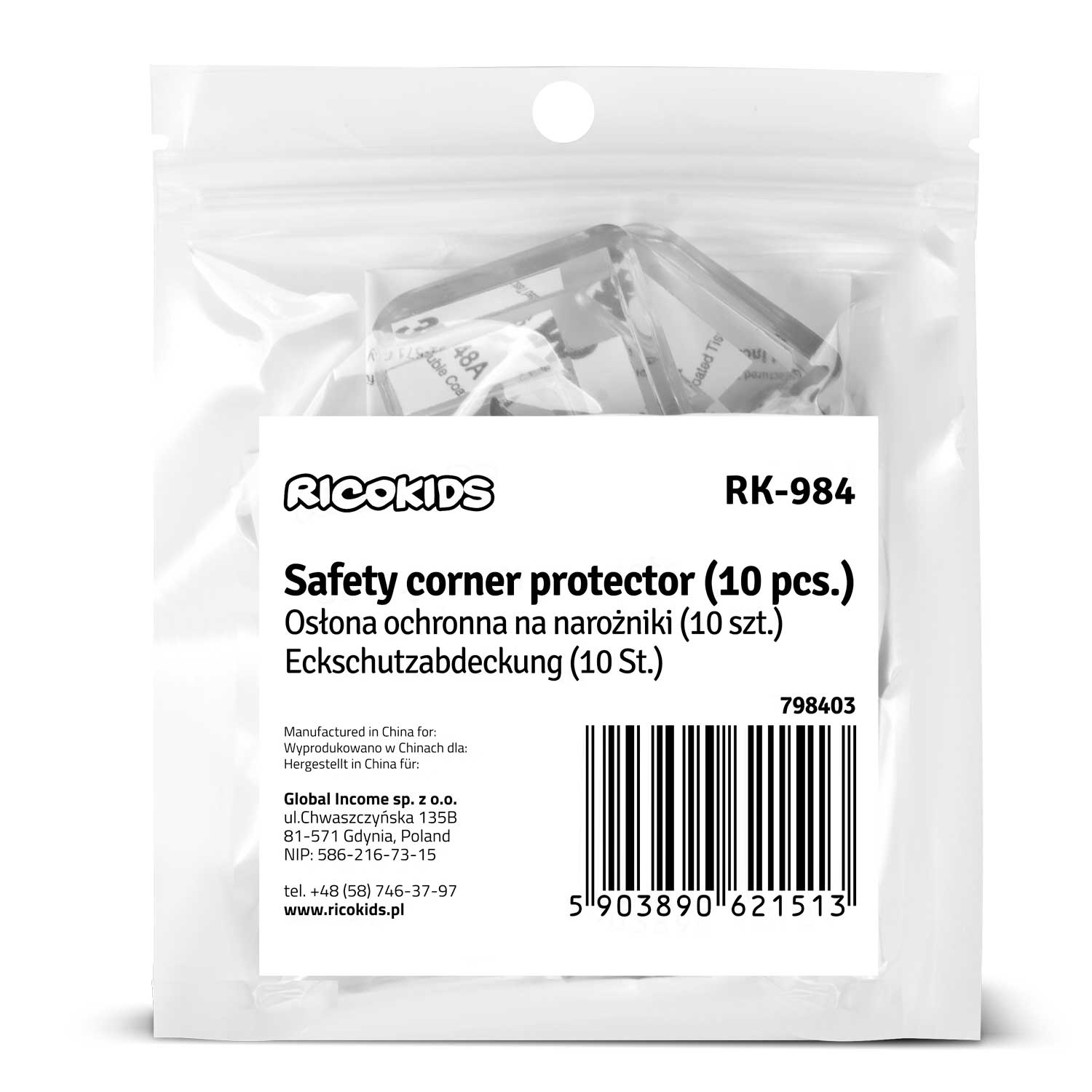 Nurgakaitse - 10 tk Ricokids RK-984 - Image 2