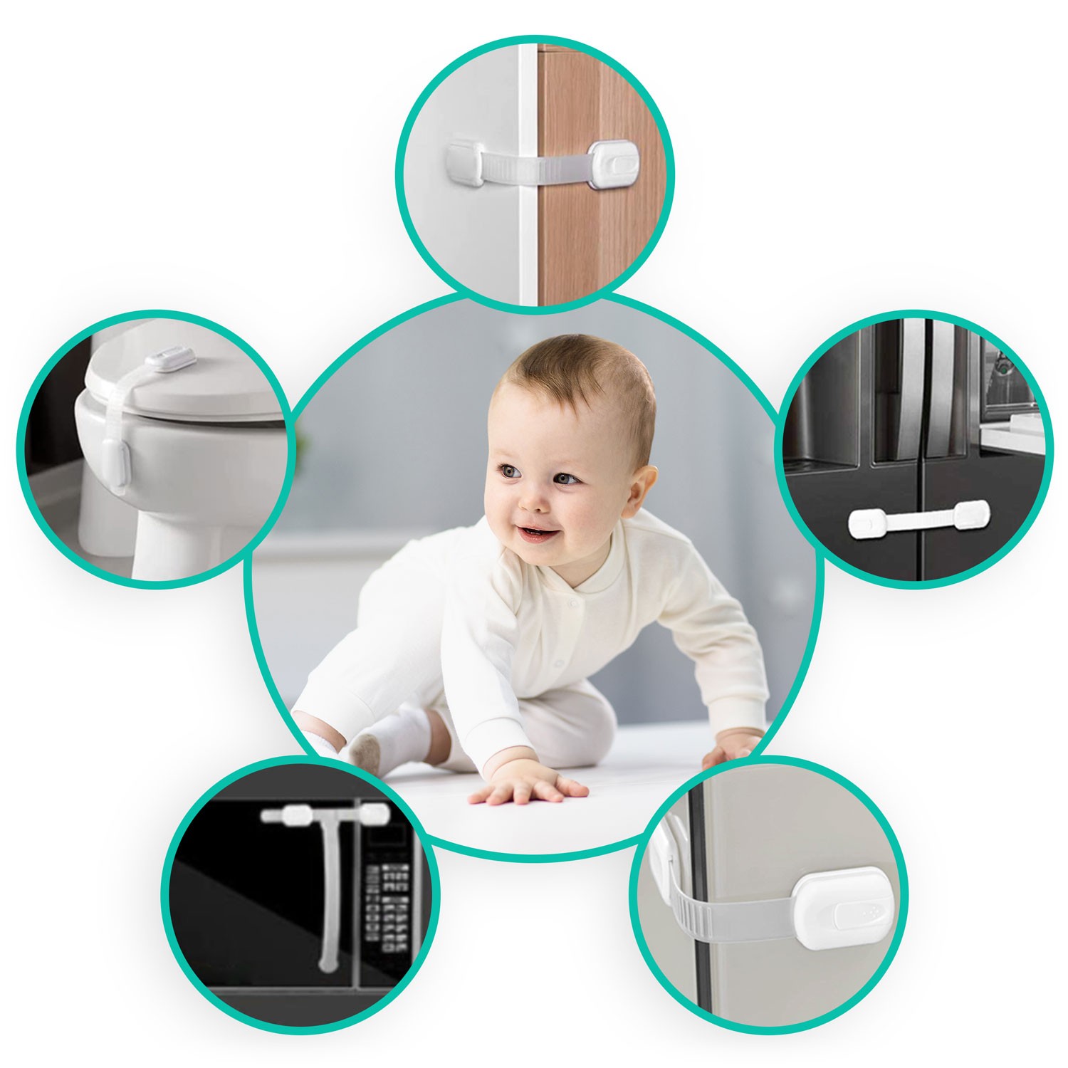 Ricokids 798100 kapi avamiskaitse 6 tk valge - Image 9