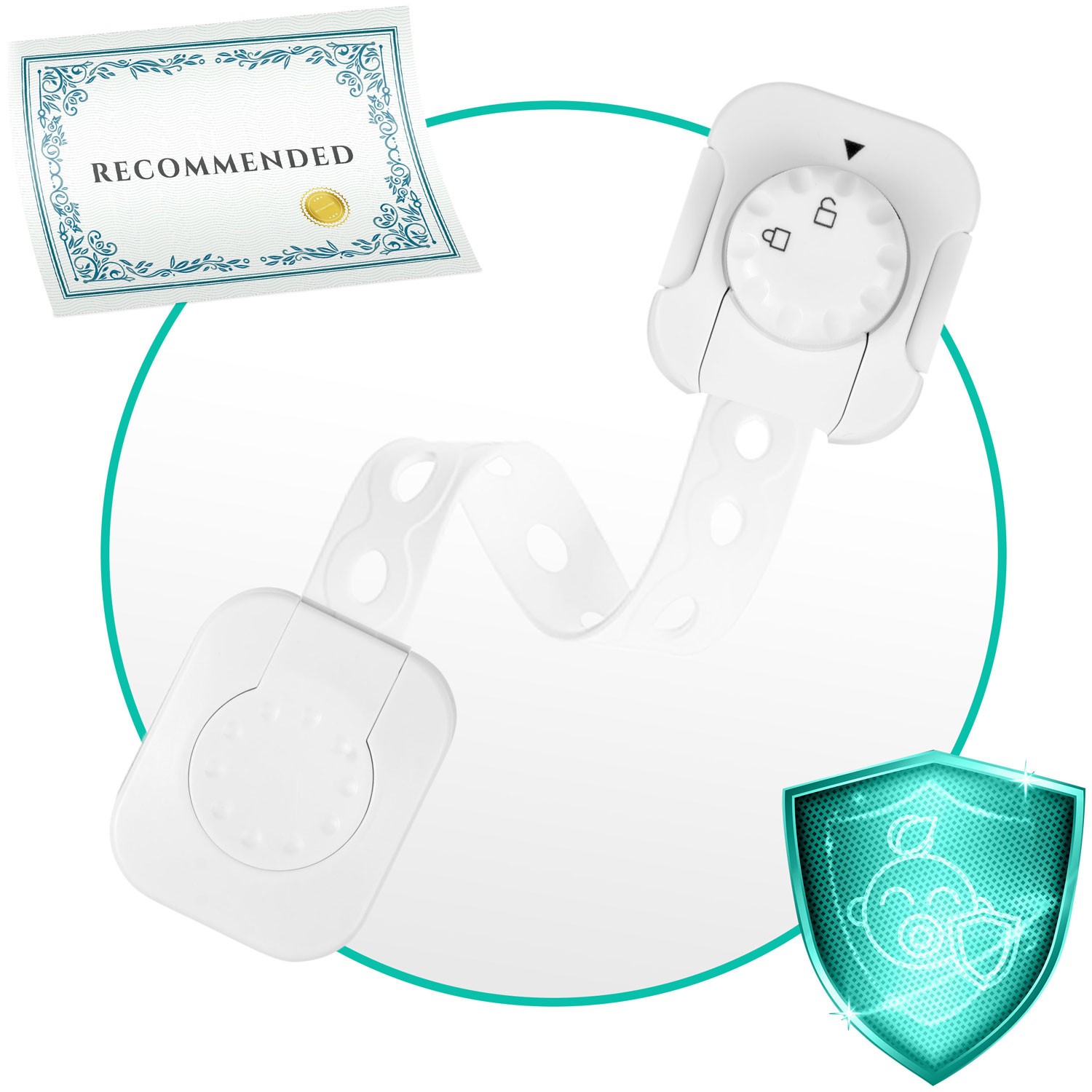 Ricokids 798200 kapi avamiskaitse 6 tk valge - Image 4