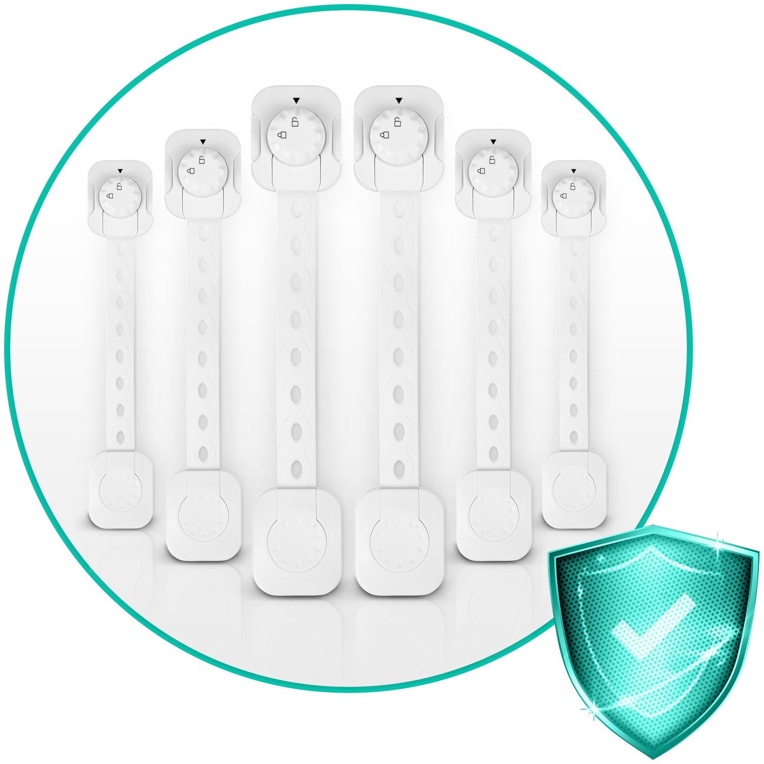 Ricokids 798200 kapi avamiskaitse 6 tk valge - Image 5