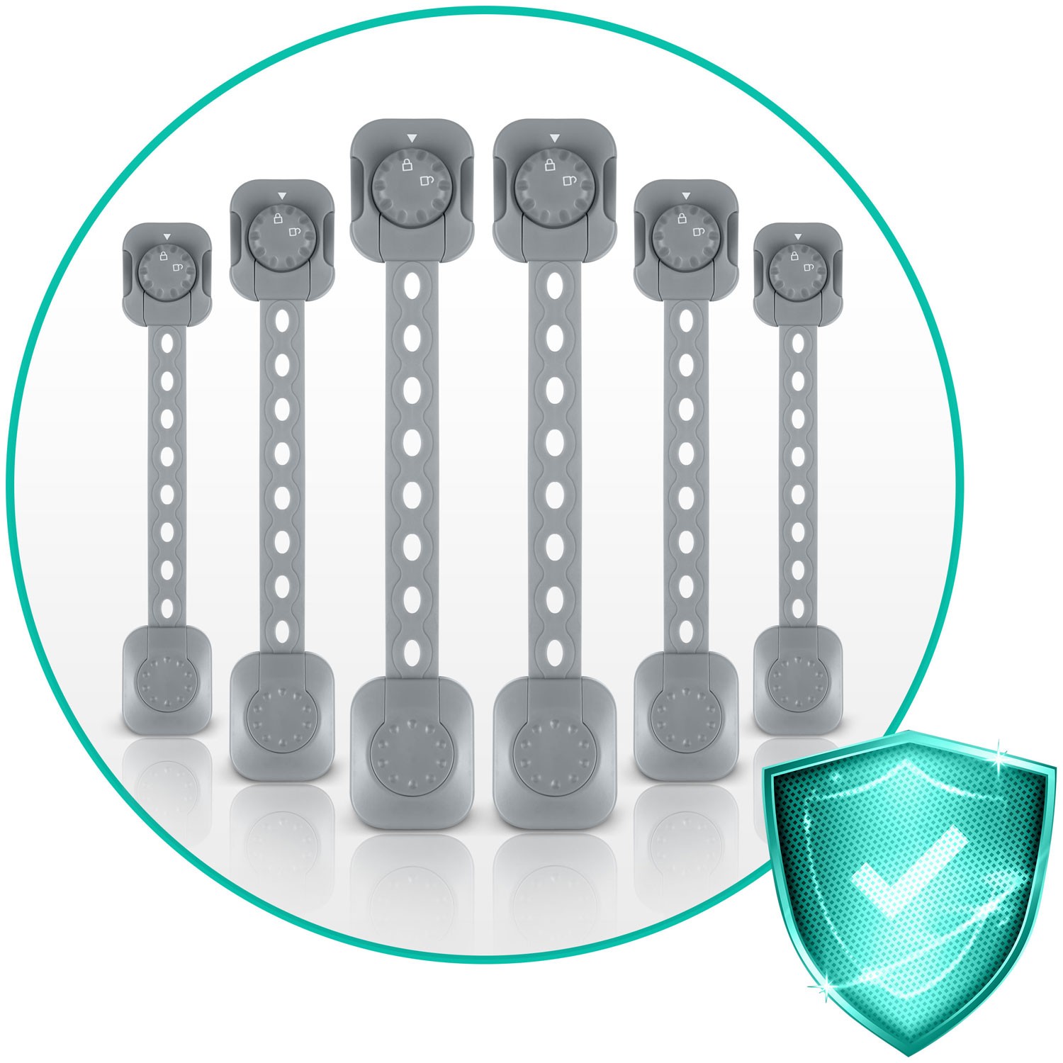 Ricokids 798201 kapi avamiskaitse 6 tk hall - Image 4