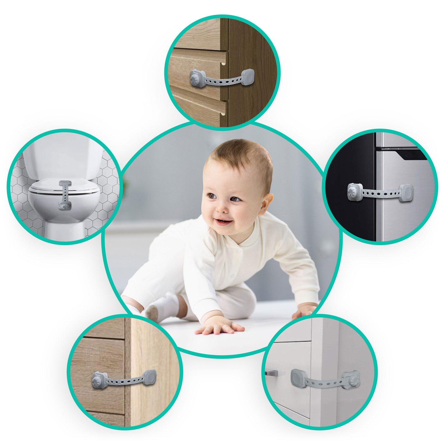 Ricokids 798201 kapi avamiskaitse 6 tk hall - Image 6