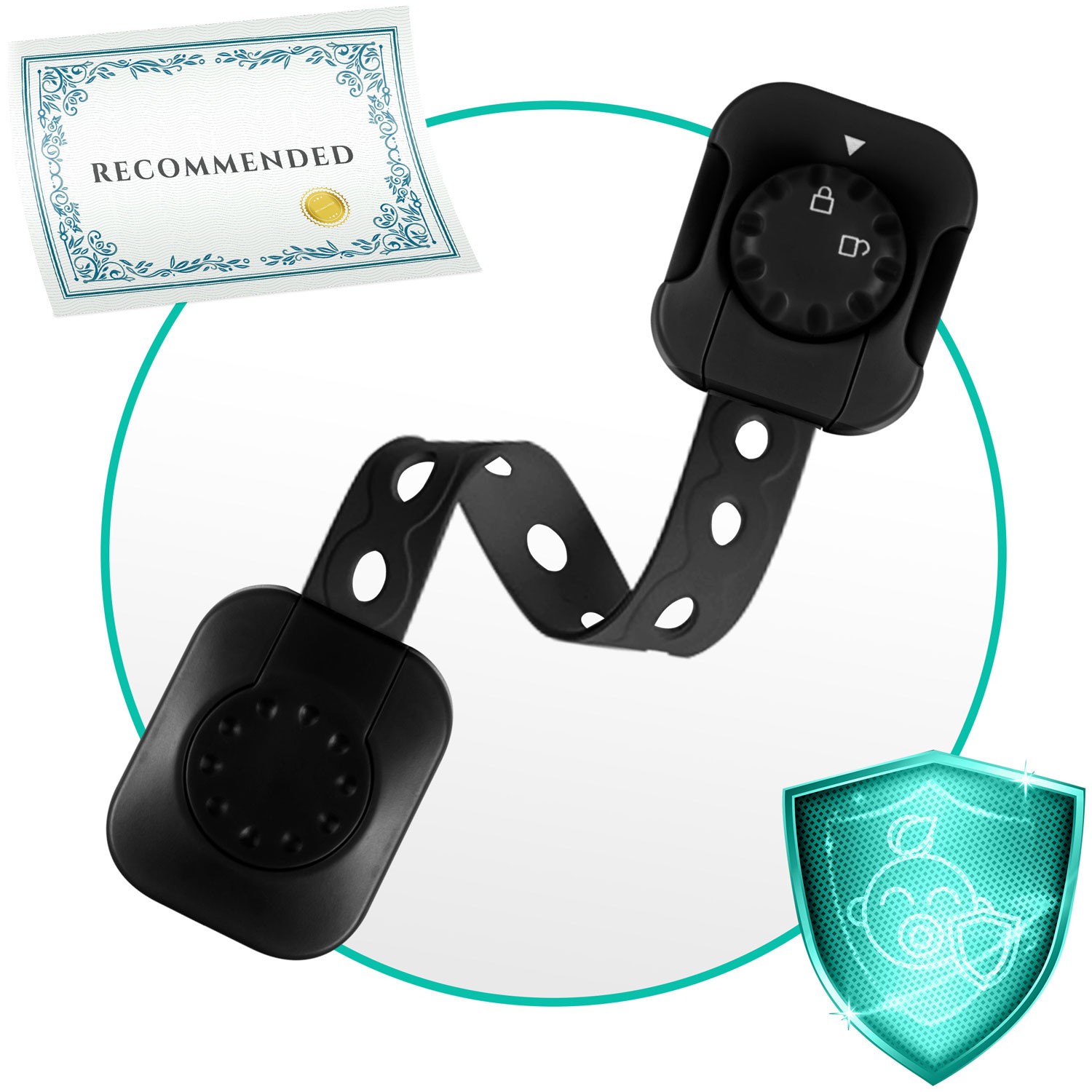 Ricokids 798202 kapi avamiskaitse 6 tk must - Image 5