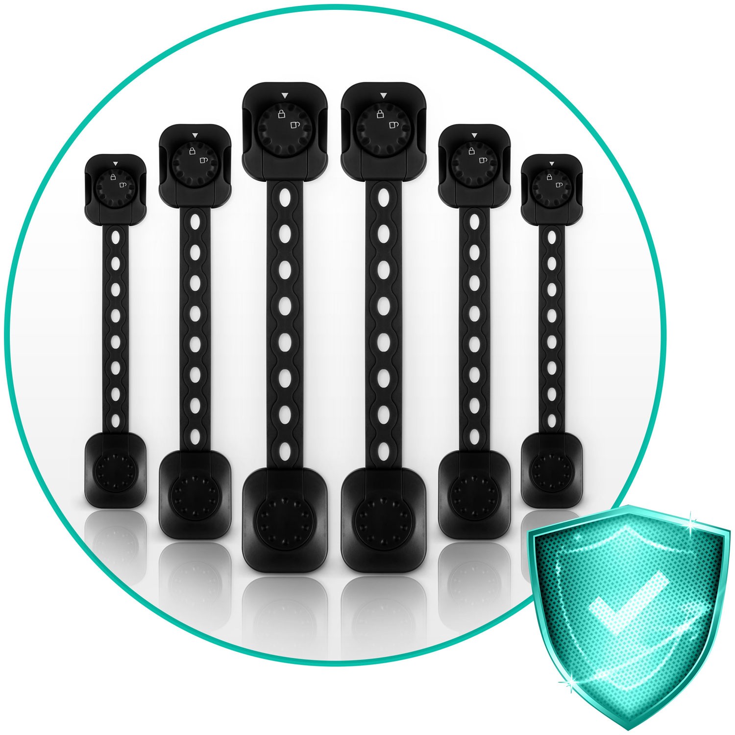 Ricokids 798202 kapi avamiskaitse 6 tk must - Image 6