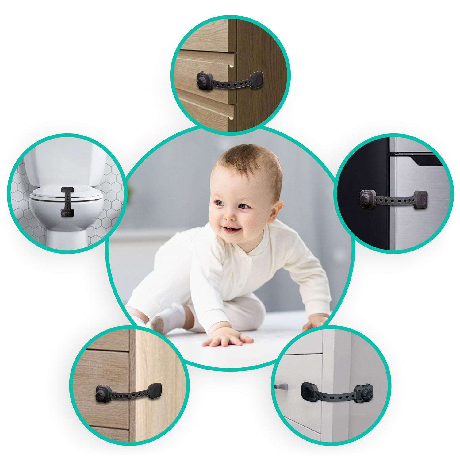 Ricokids 798202 kapi avamiskaitse 6 tk must - Image 8