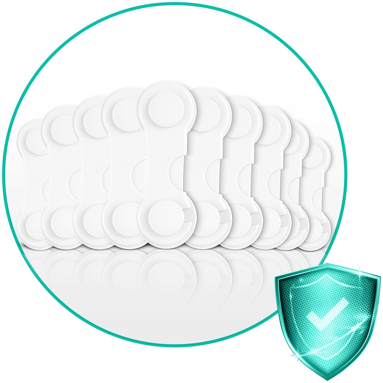 Ricokids 798300 kapi avamiskaitse 10 tk valge - Image 4