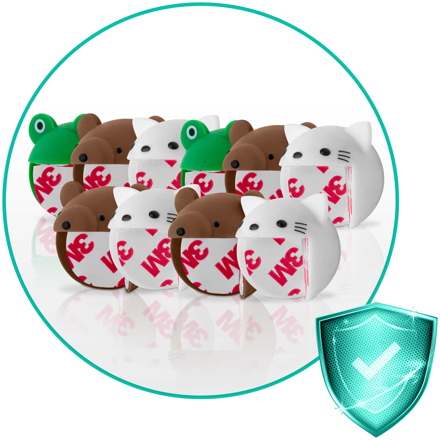 Loomapeakujulised kapinurga kaitsjad - 10 tk - Image 8