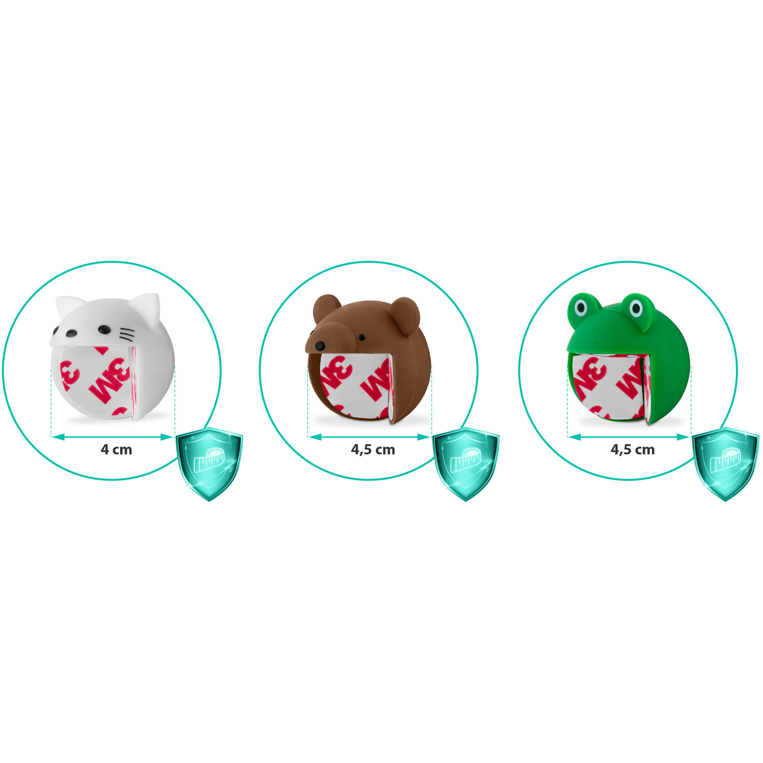 Loomapeakujulised kapinurga kaitsjad - 10 tk - Image 13