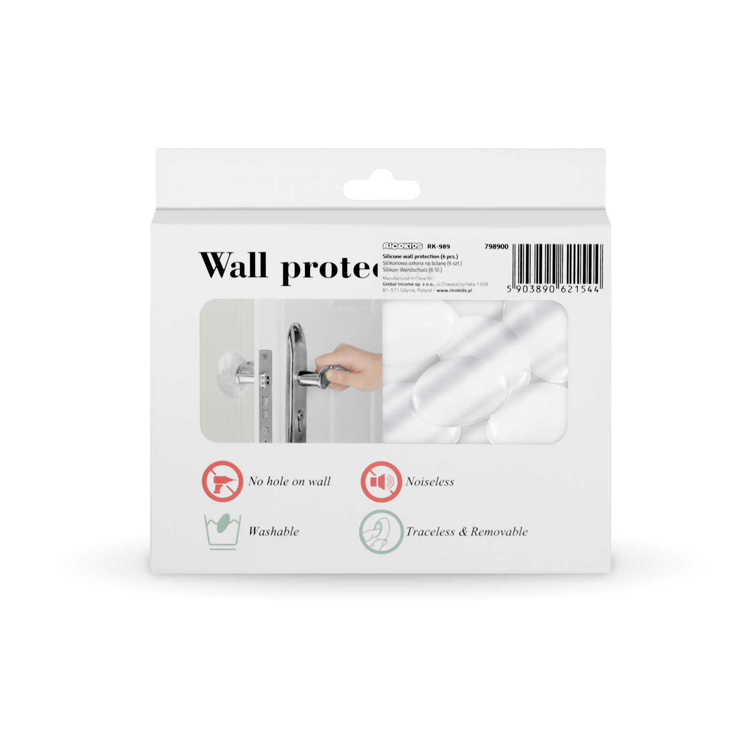 Silikoonist seinakaitse - 6 tk Ricokids RK-989 - Image 9