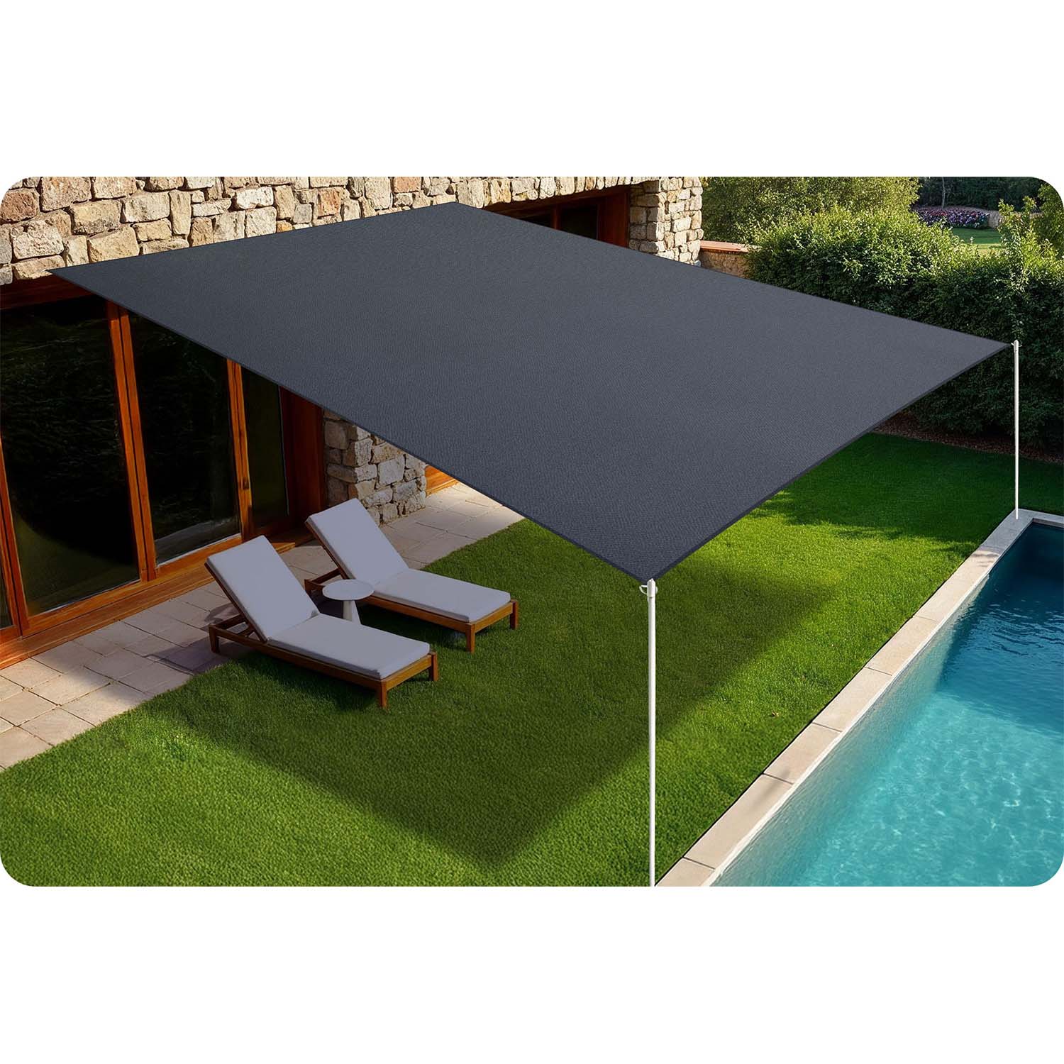 Ristkülikukujuline varjupuri 3x4m Plonos PL-885 hall - Image 8