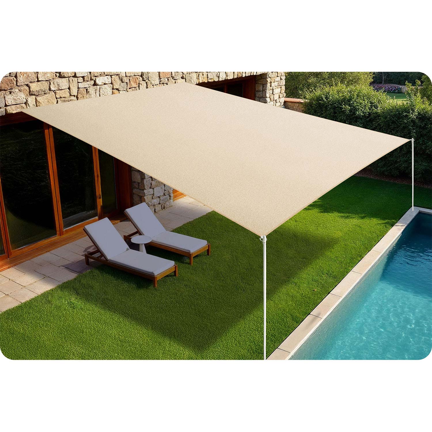 Ristkülikukujuline varjupuri 3x4m Plonos PL-885 beež - Image 8