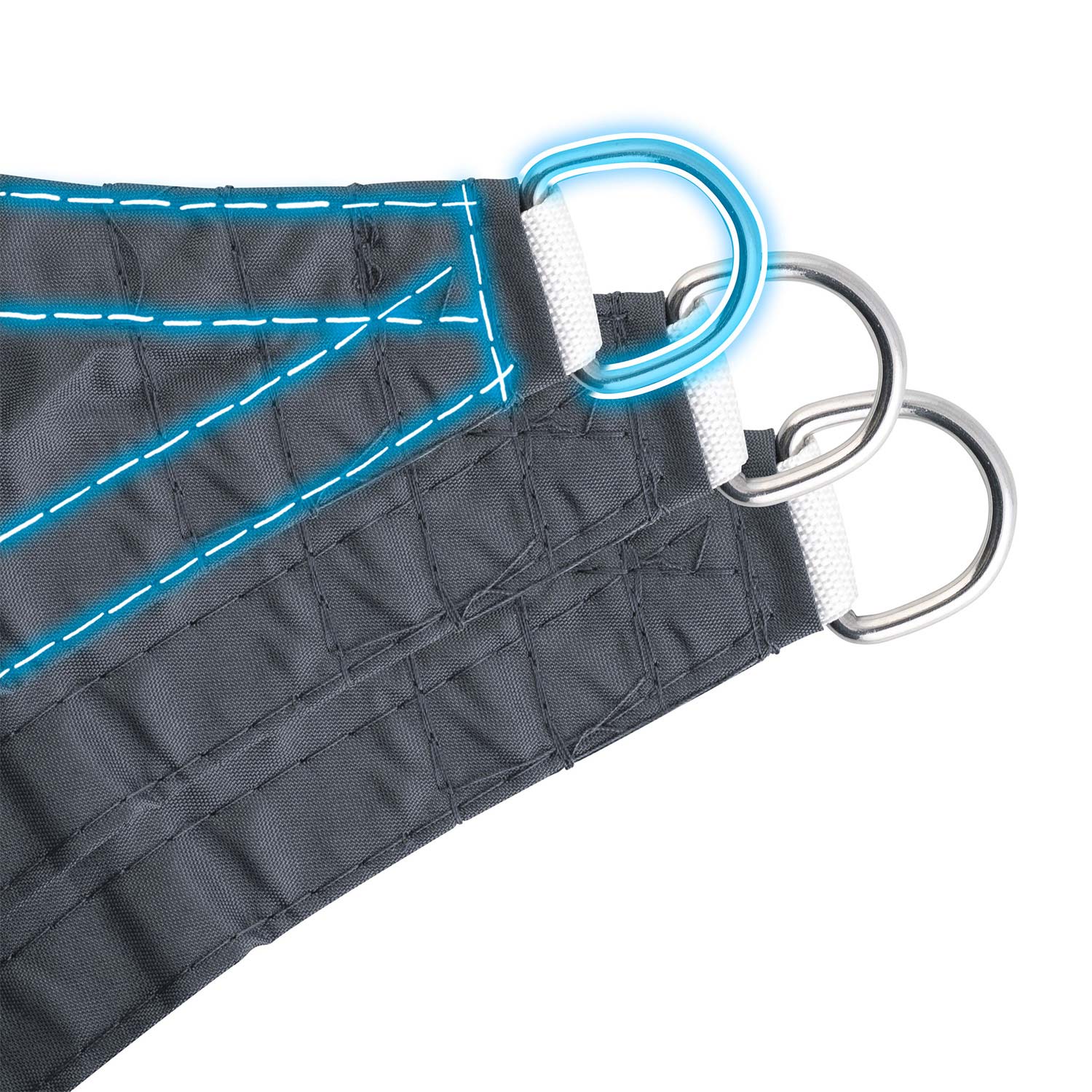 Kolmnurkne varjupuri 7m2 Plonos PL-886 hall - Image 5