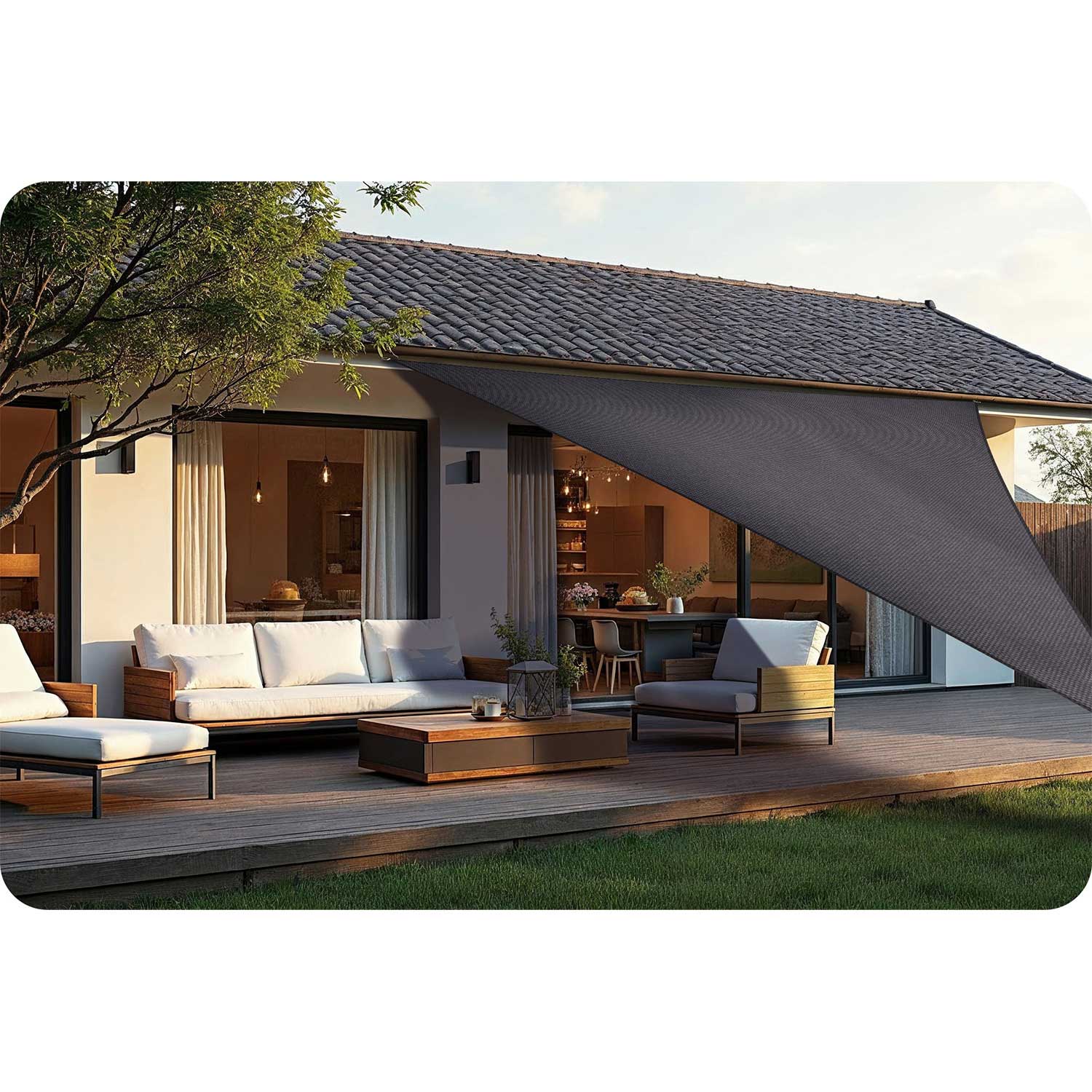 Kolmnurkne varjupuri 7m2 Plonos PL-886 hall - Image 9