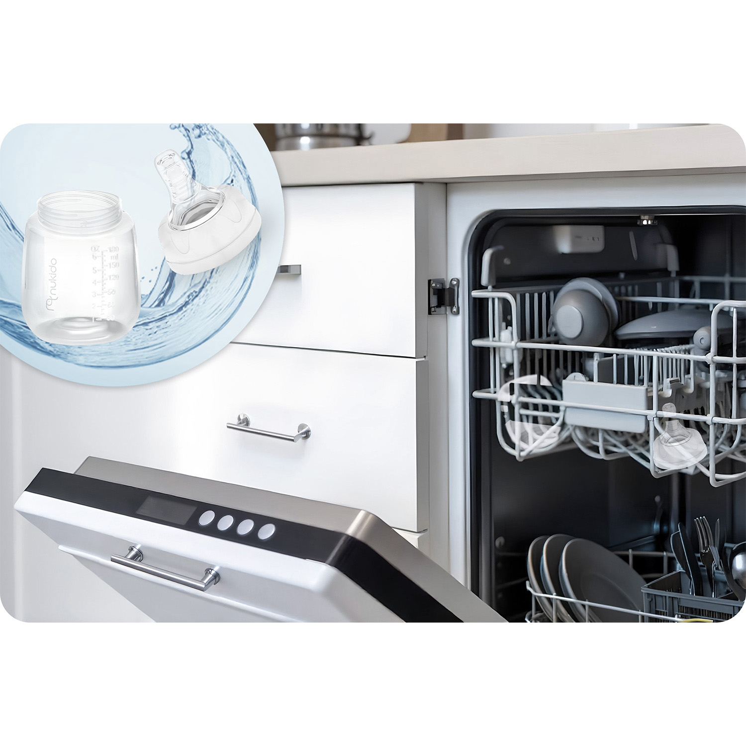 Nukido PP piimapudelite komplekt 2 tk. - Image 5