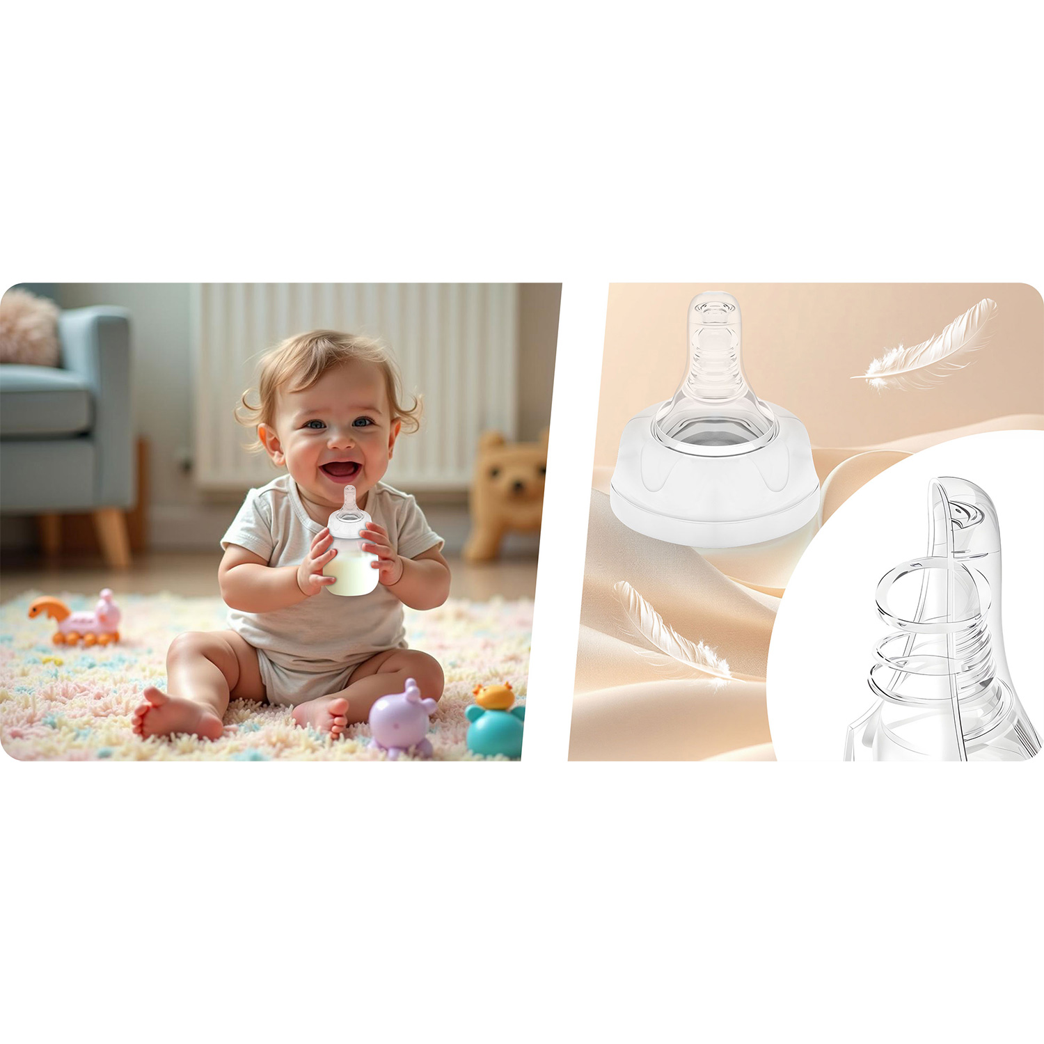 Nukido PP piimapudelite komplekt 2 tk. - Image 9