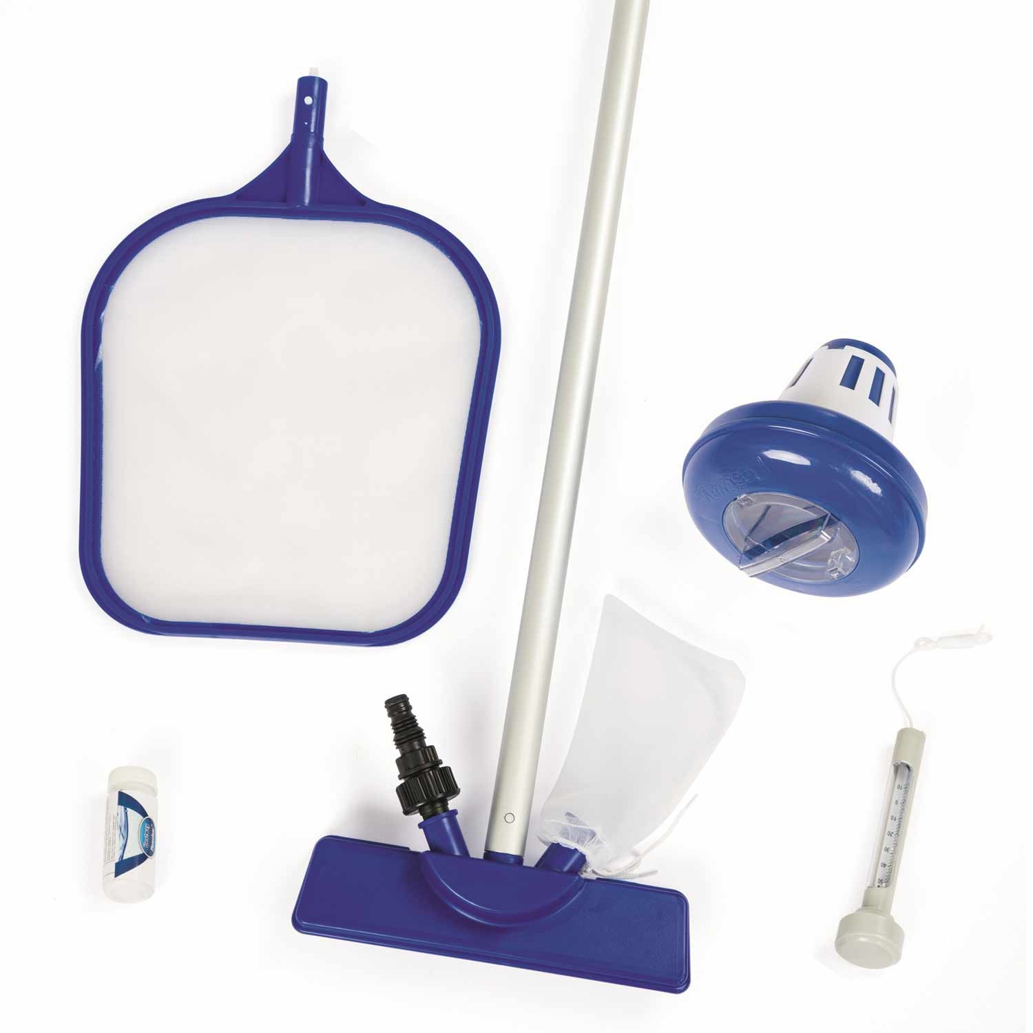 Bestway 58195 basseinipuhastuskomplekt + ujuk + termomeeter