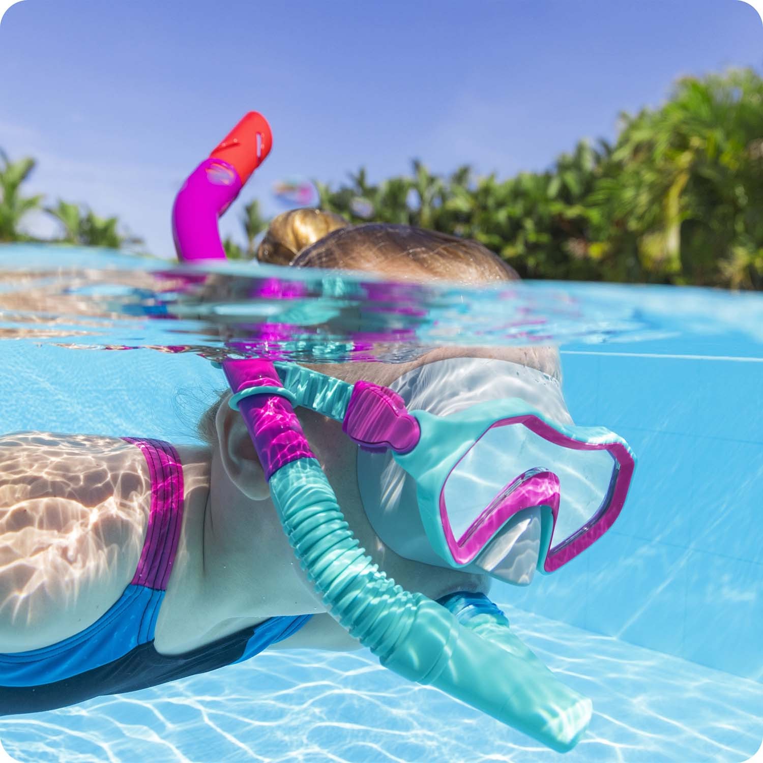 Bestway 24025 lilla ja türkiissinine snorgeldamiskomplekt - Image 2