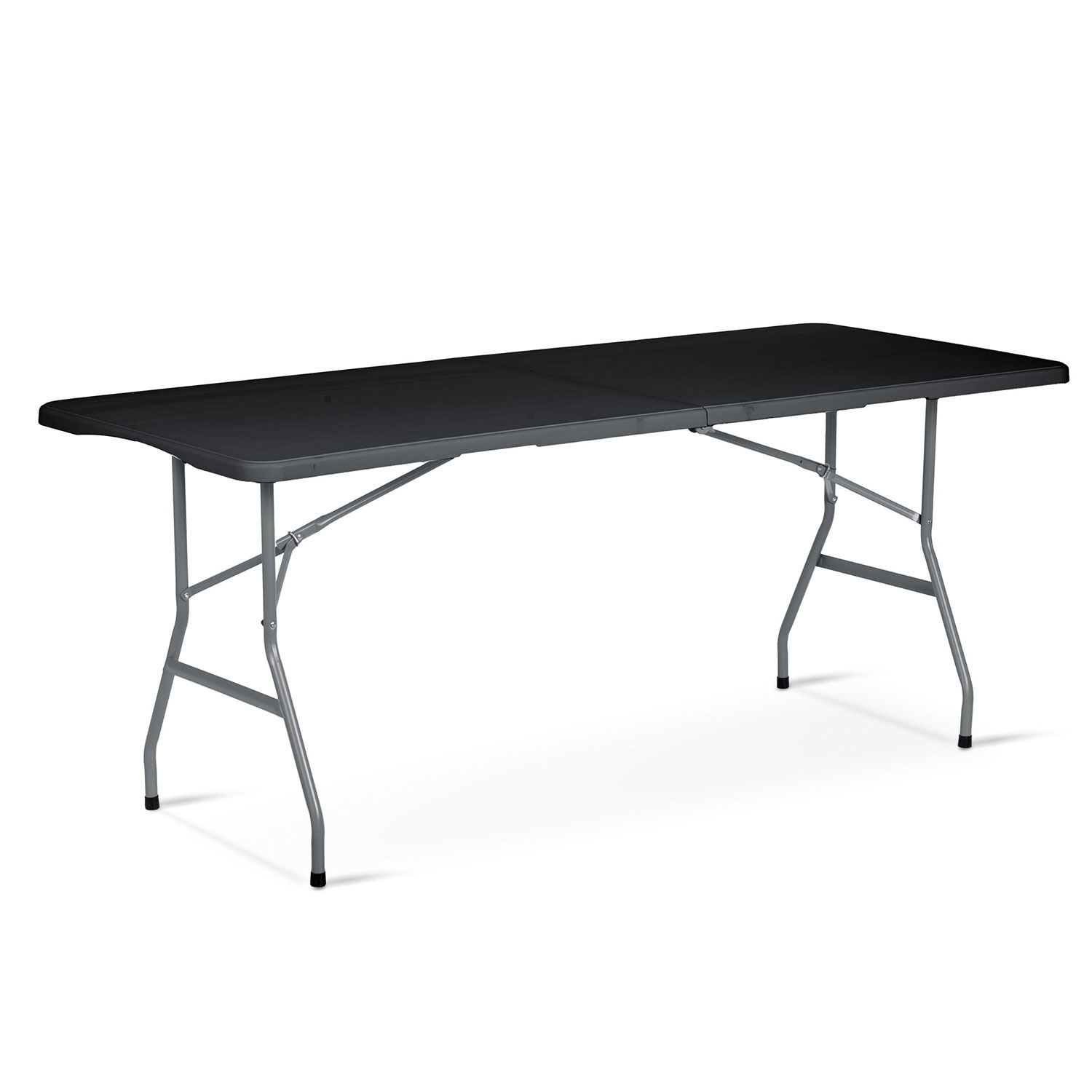 Kokkupandav aialaud + 2 pinki, toitlustuskomplekt, 180 cm, Plonos, must - Image 2