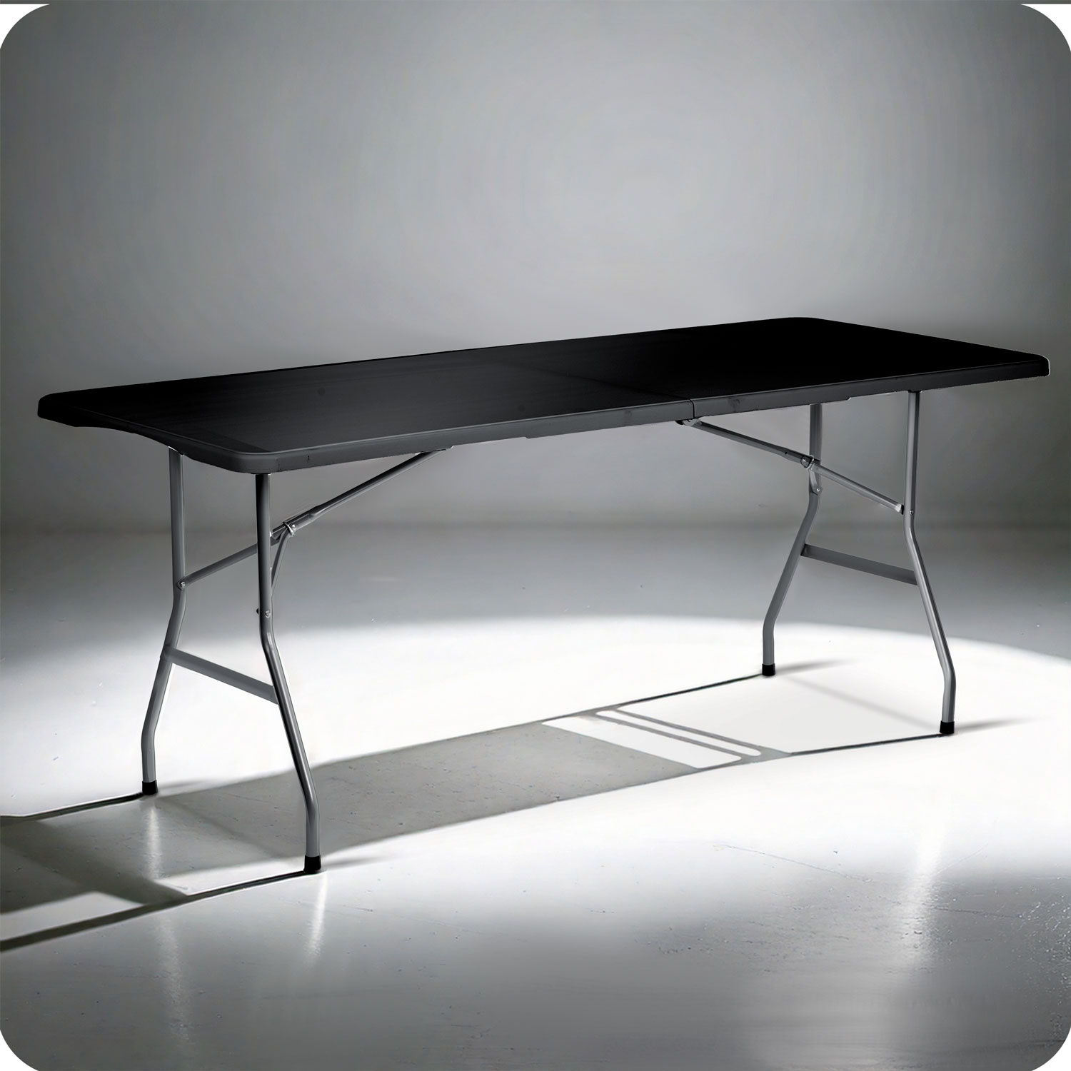 Kokkupandav aialaud + 2 pinki, toitlustuskomplekt, 180 cm, Plonos, must - Image 15