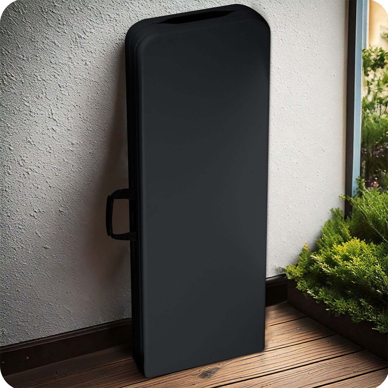 Kokkupandav aialaud + 2 pinki, toitlustuskomplekt, 180 cm, Plonos, must - Image 14