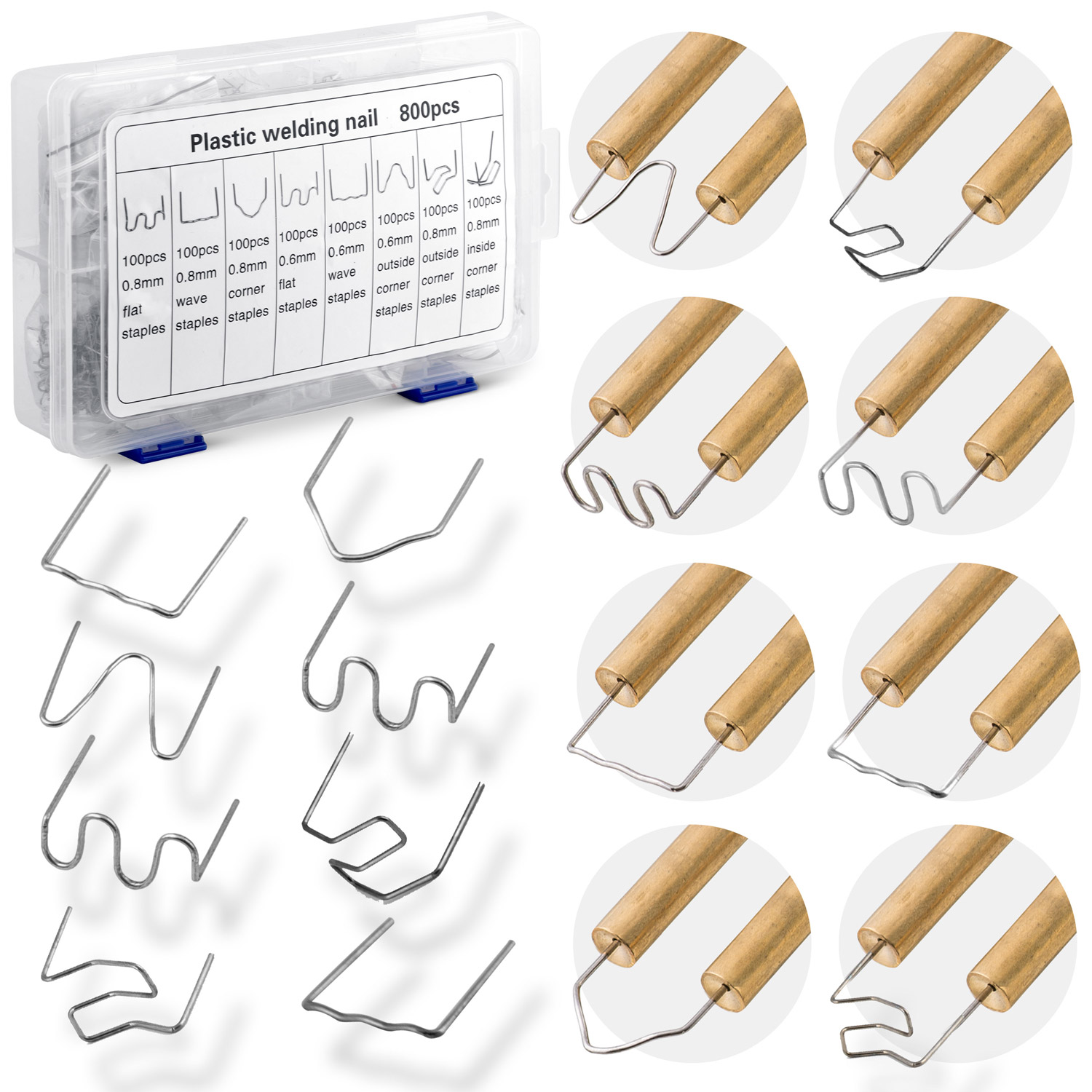 Klambrite komplekt plastkeevitusmasinale 800 tk Humberg
