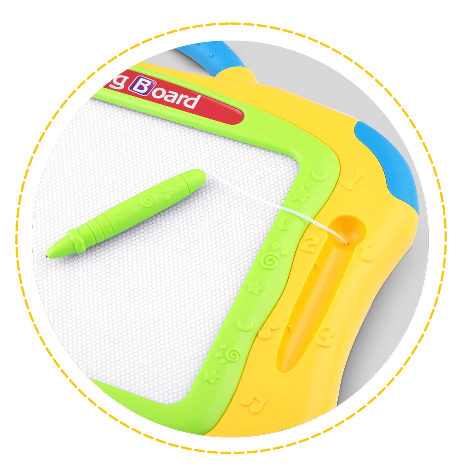 Ricokidsi joonistuslaud - kollane - Image 7