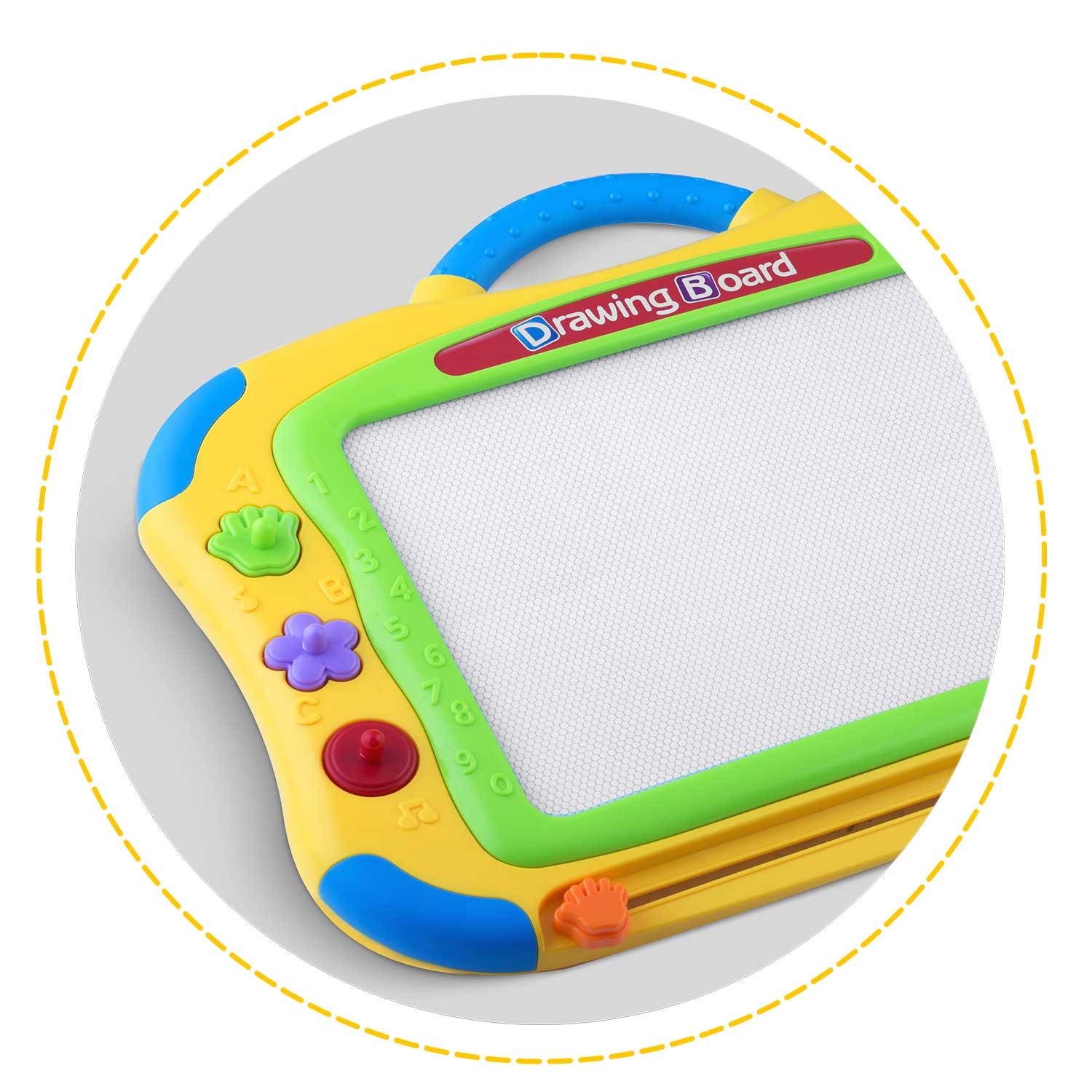 Ricokidsi joonistuslaud - kollane - Image 8